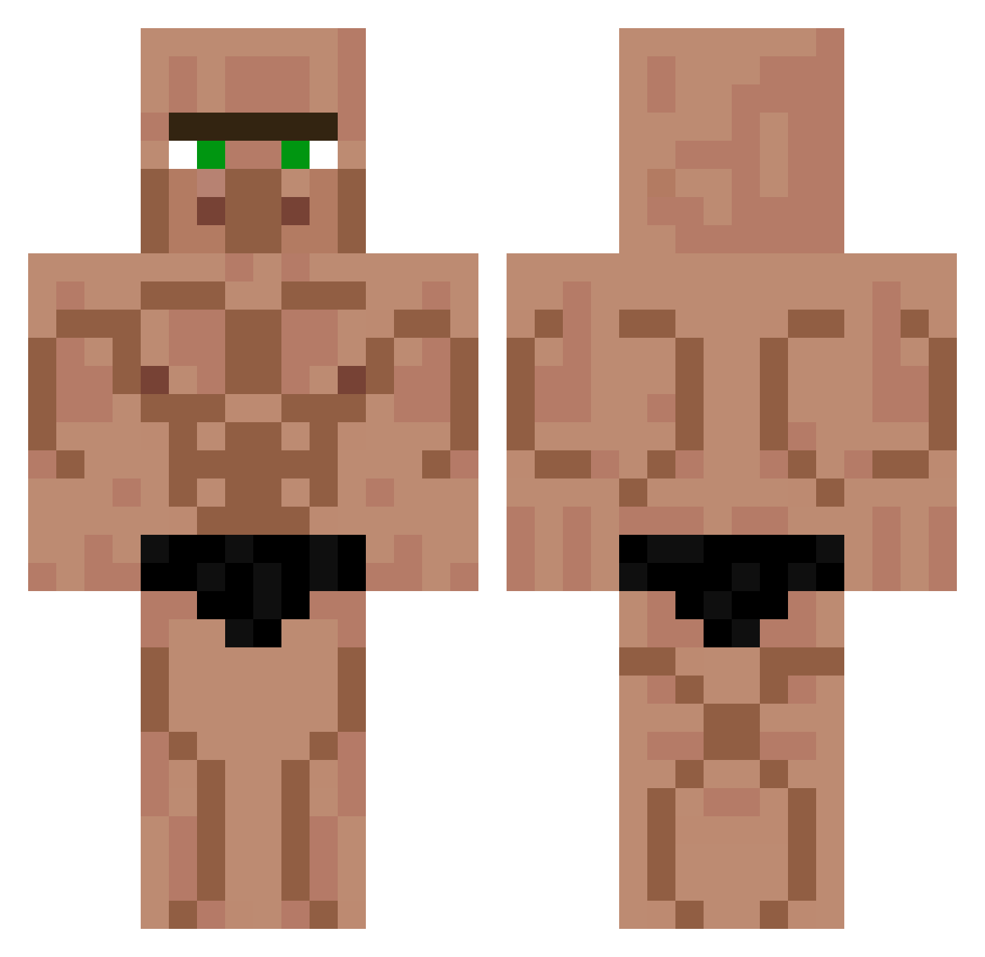 Coda_1_1 Minecraft skin, front and back view