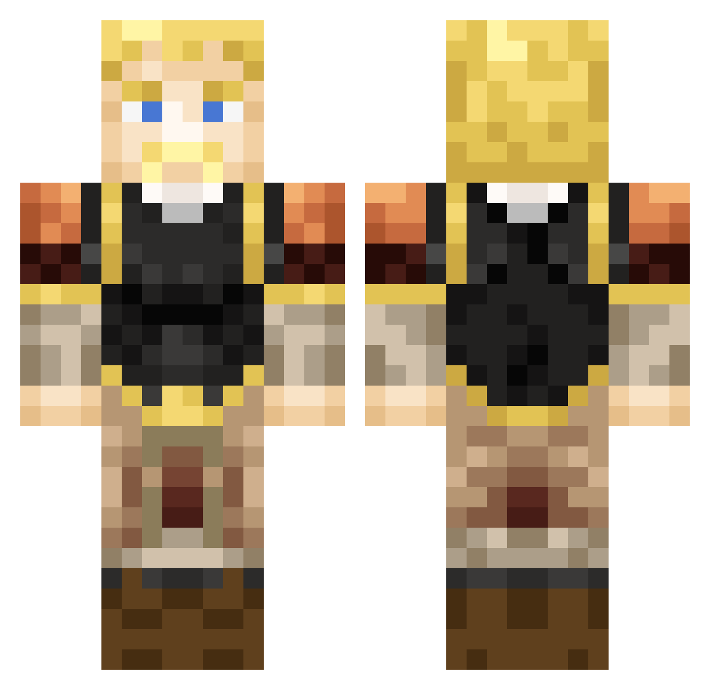 ThatkidMorre Minecraft skin, front and back view
