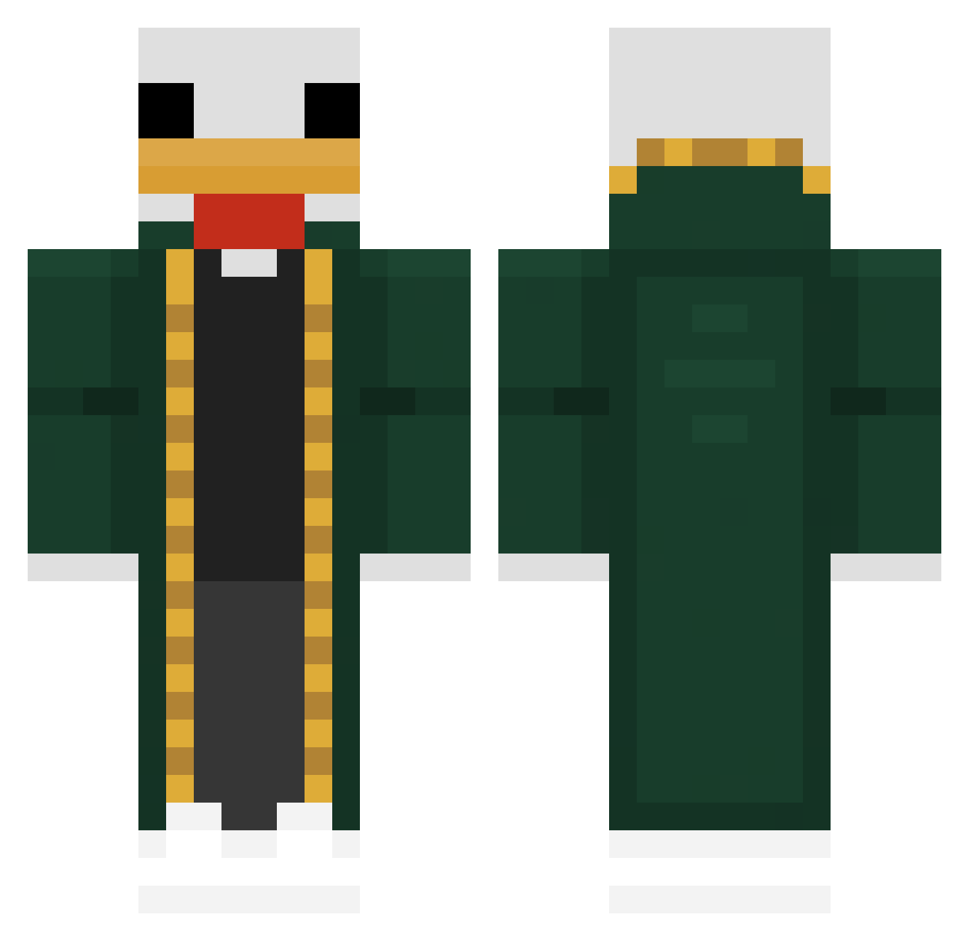 ShadowClaw_27 Minecraft skin, front and back view