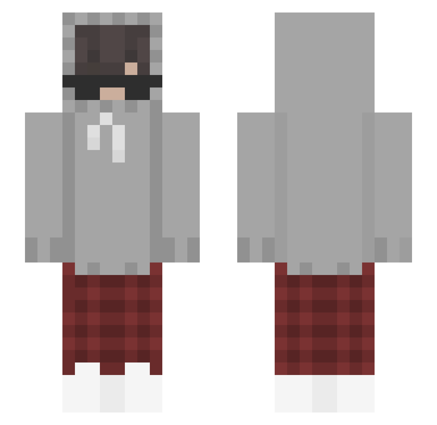 Joshuaxe61 Minecraft skin, front and back view