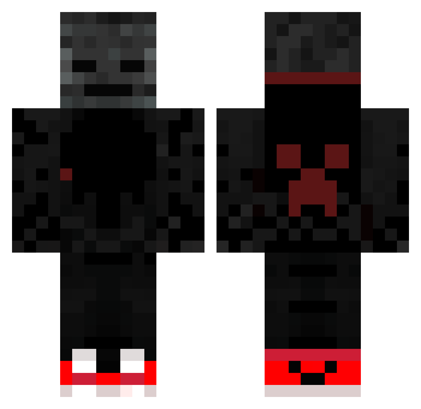 Vincent10204 Minecraft skin, front and back view