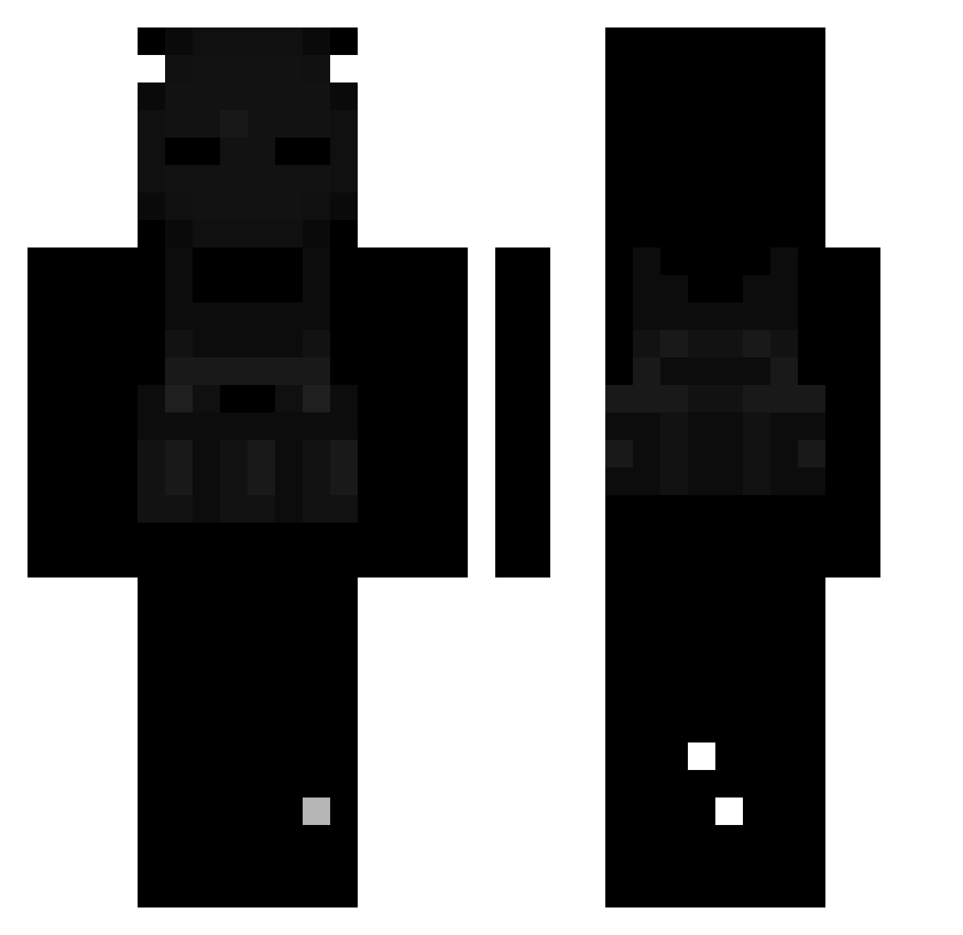 BaribalPDW Minecraft skin, front and back view