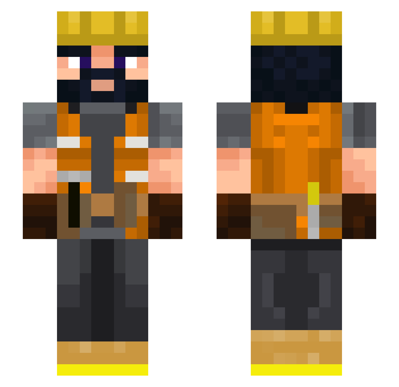 Don_Wicker Minecraft skin, front and back view