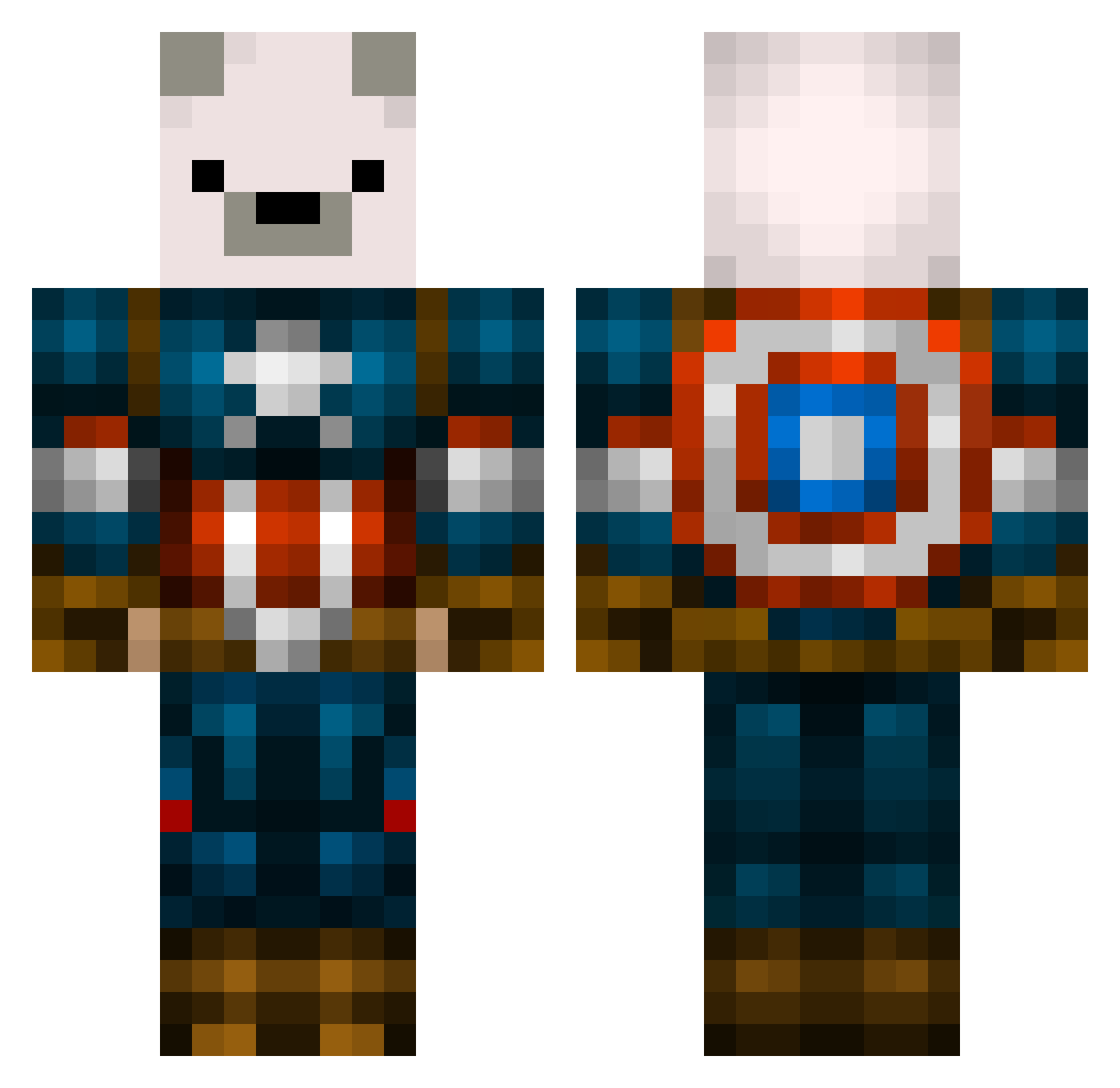 Mike_The_Imortal Minecraft skin, front and back view