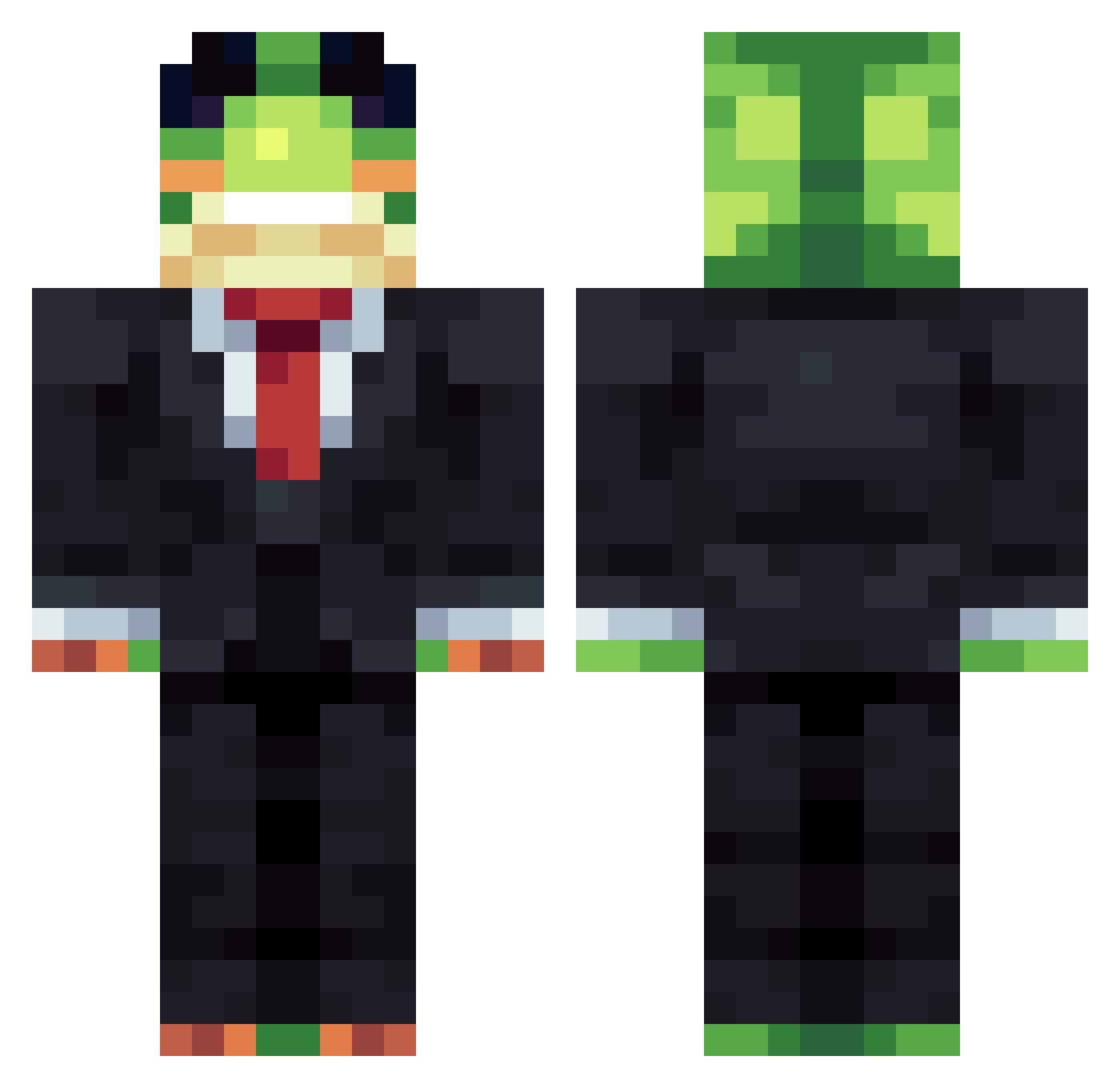 Holzi_123 Minecraft skin, front and back view