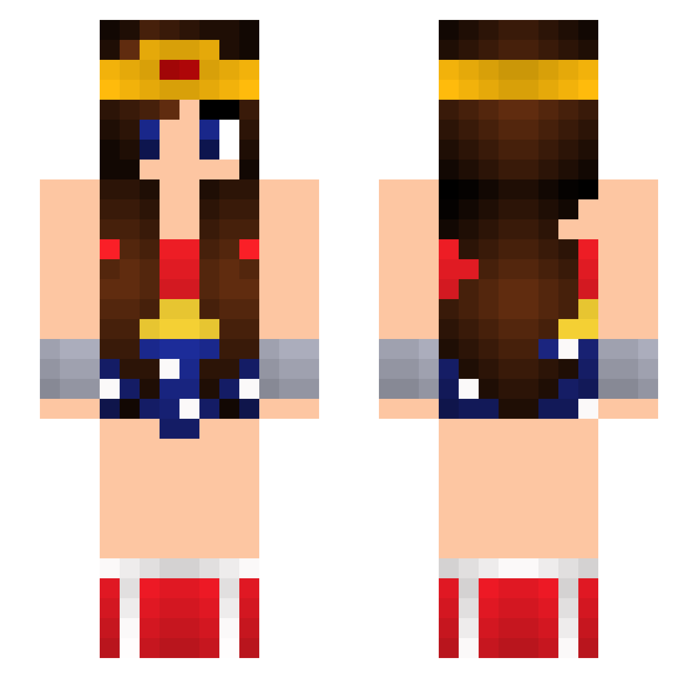 molmolmaxy Minecraft skin, front and back view