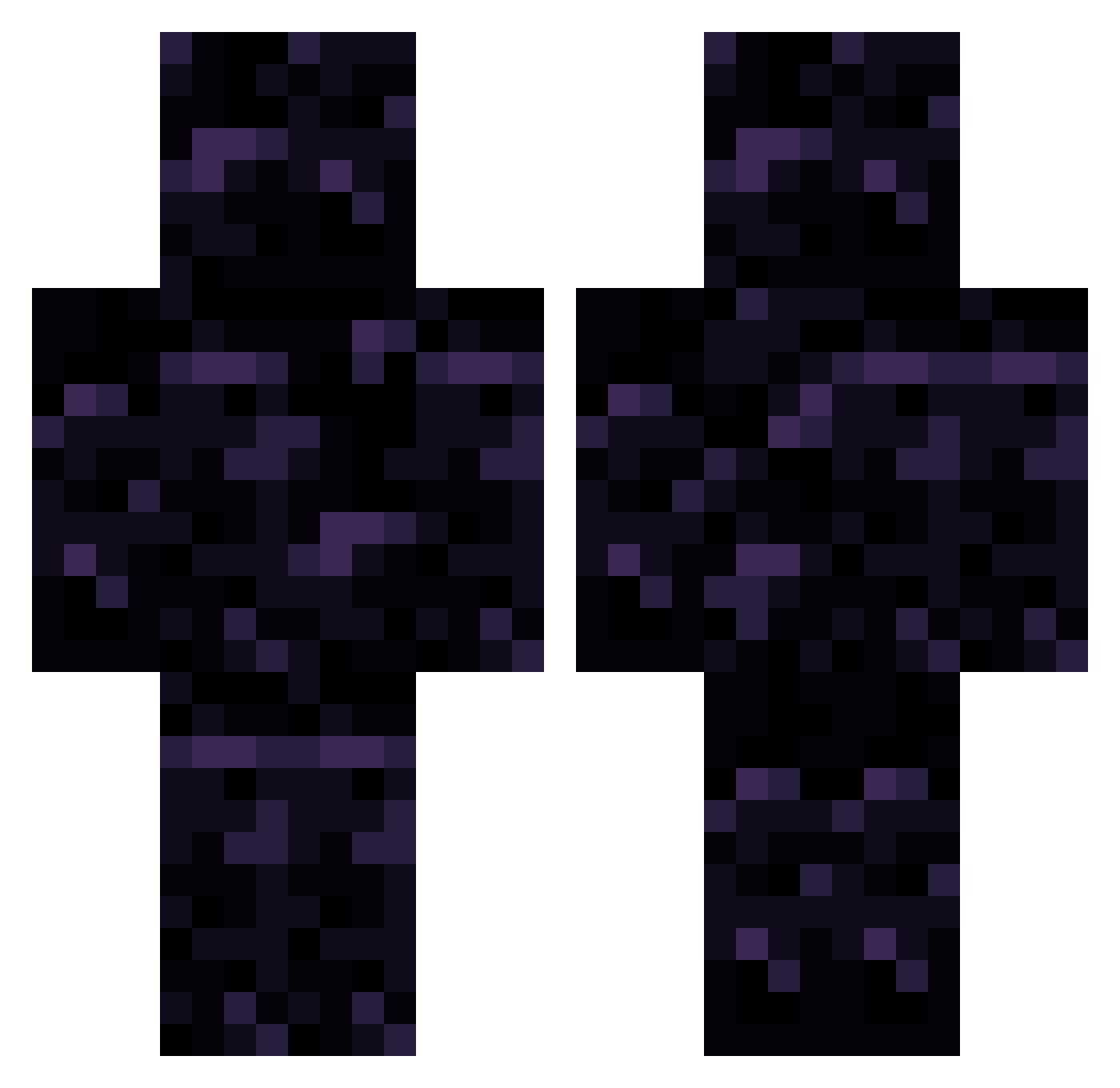 Staniacho Minecraft skin, front and back view