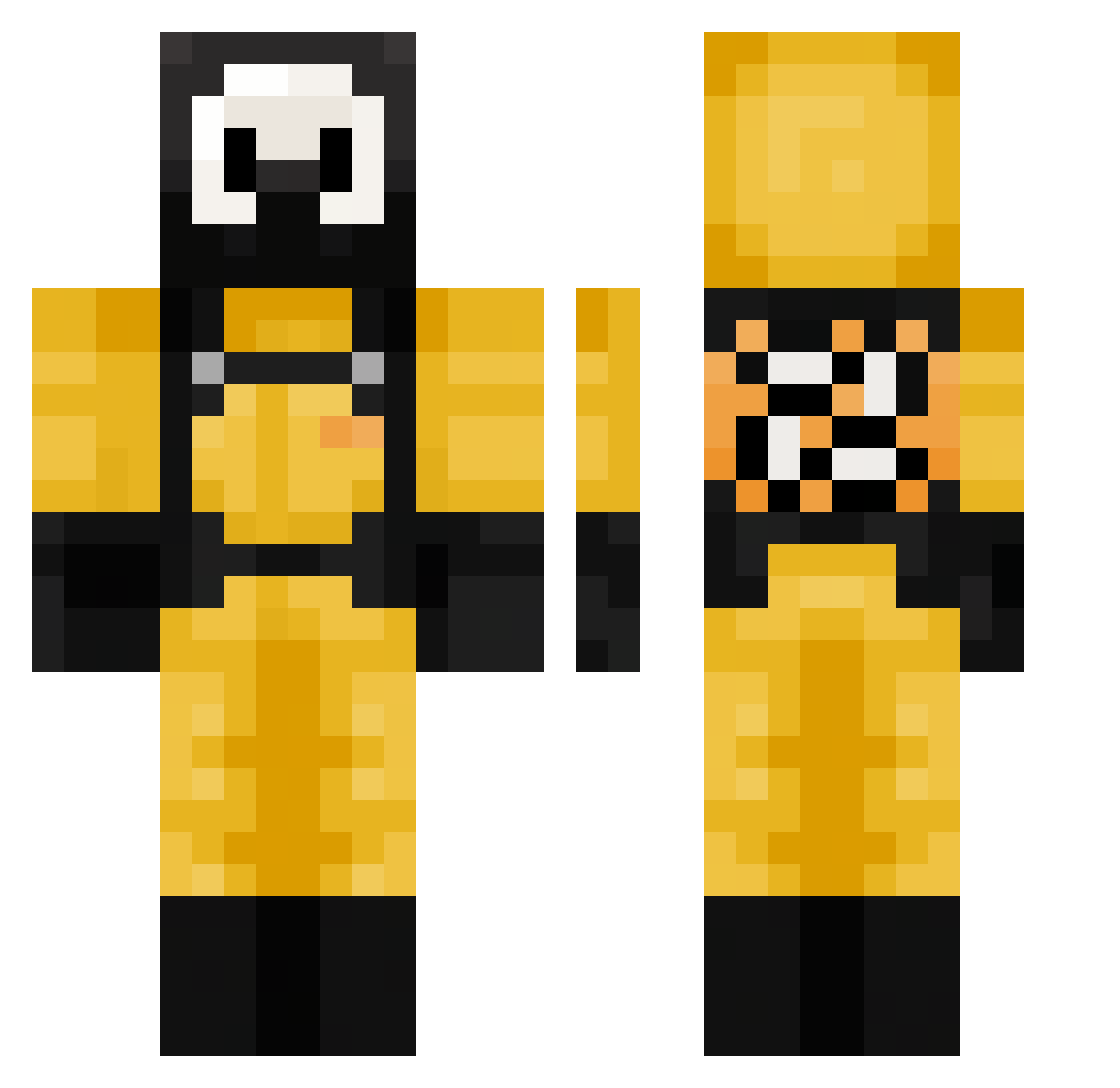 thatSoftG Minecraft skin, front and back view
