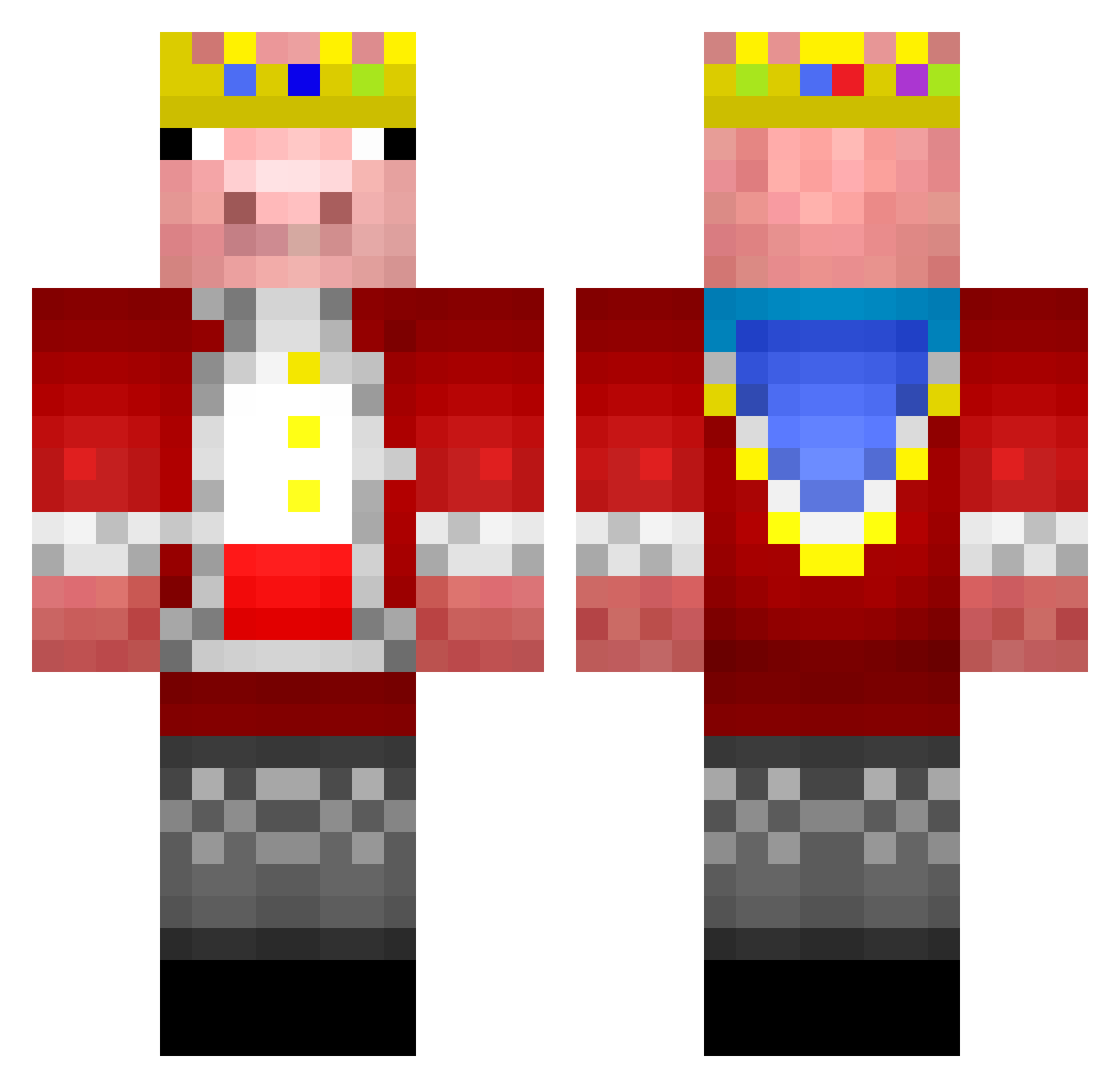 THEDORKSLAYERs Minecraft skin, front and back view