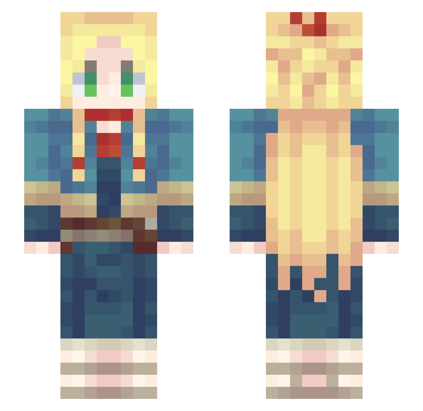 gargantua27 Minecraft skin, front and back view