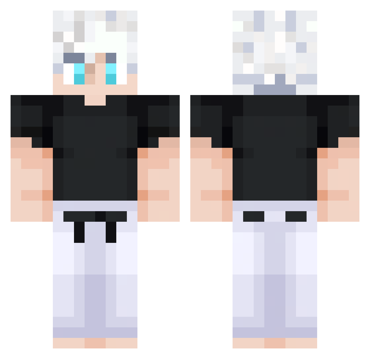 dirb_wellow Minecraft skin, front and back view