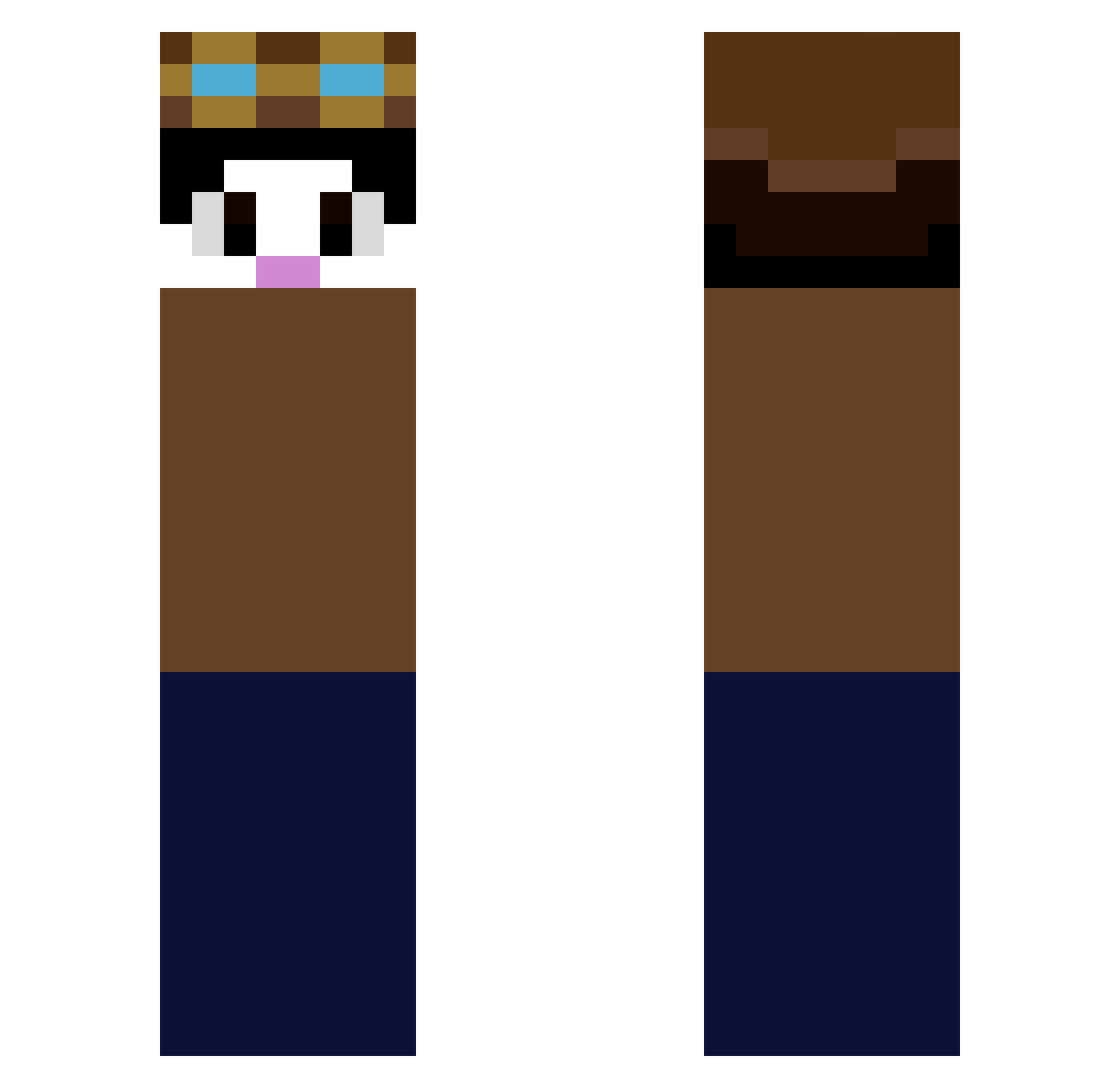 pinksundae0310 Minecraft skin, front and back view