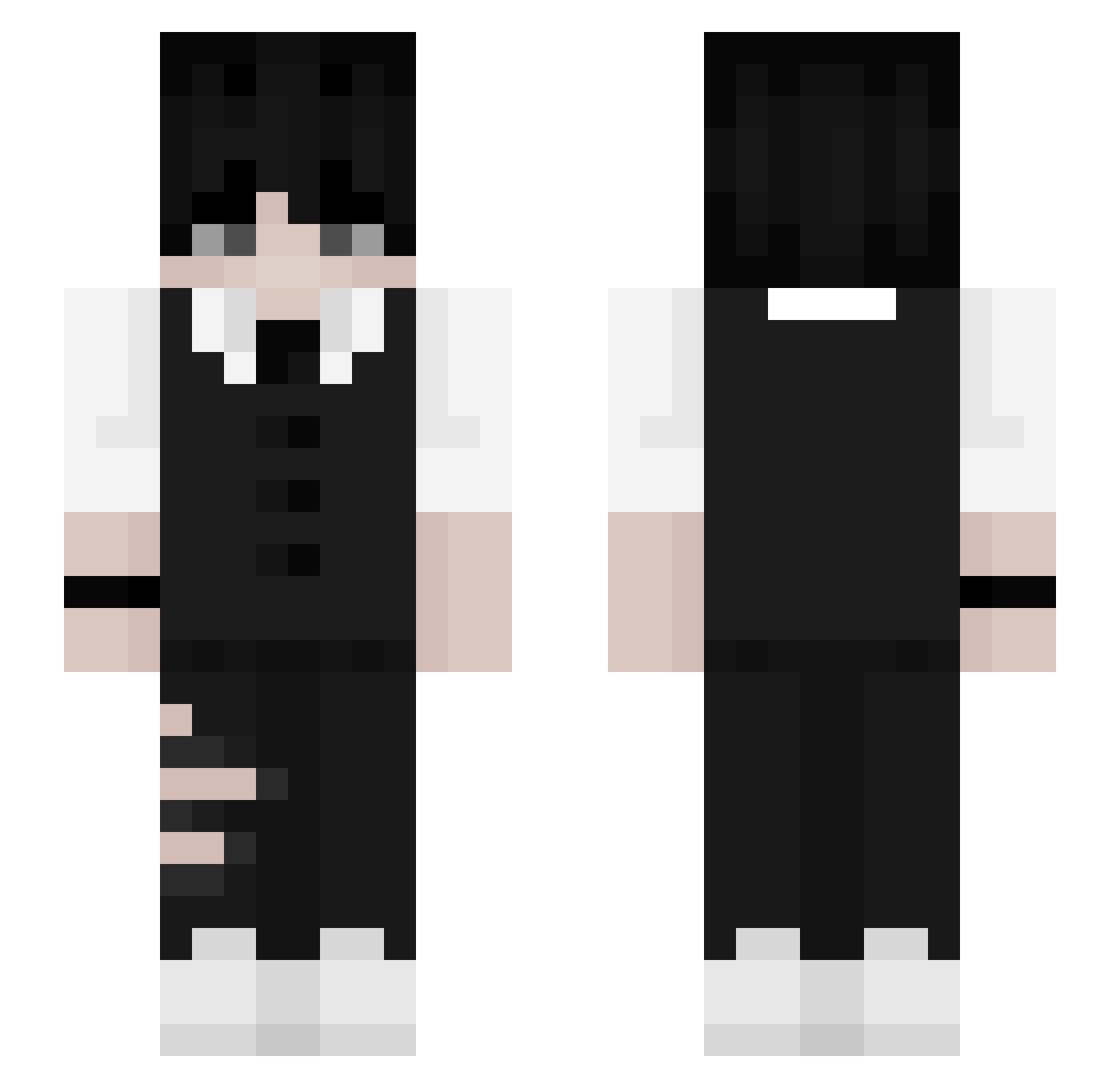 RePoker32 Minecraft skin, front and back view