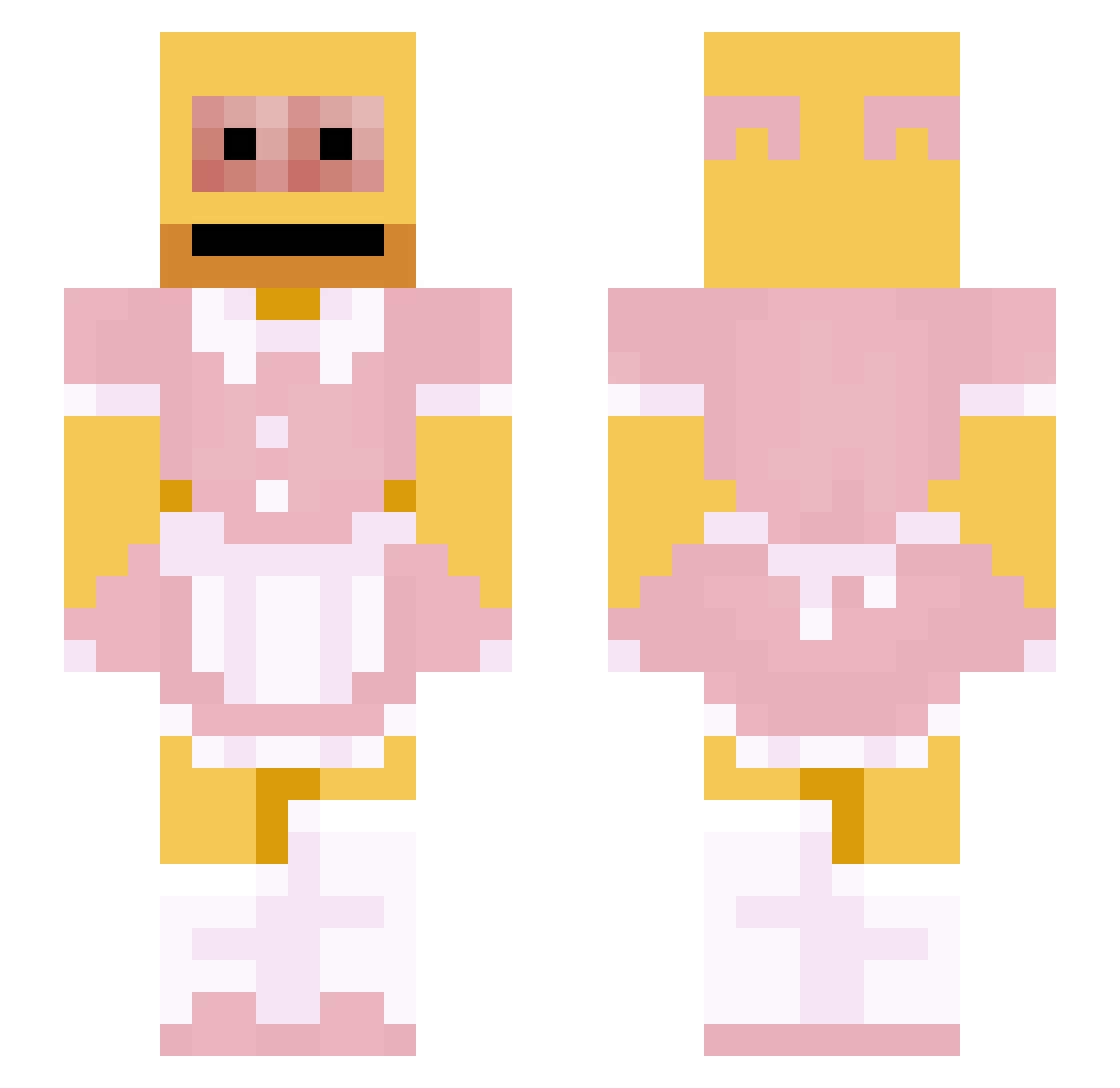 walmart_chair Minecraft skin, front and back view
