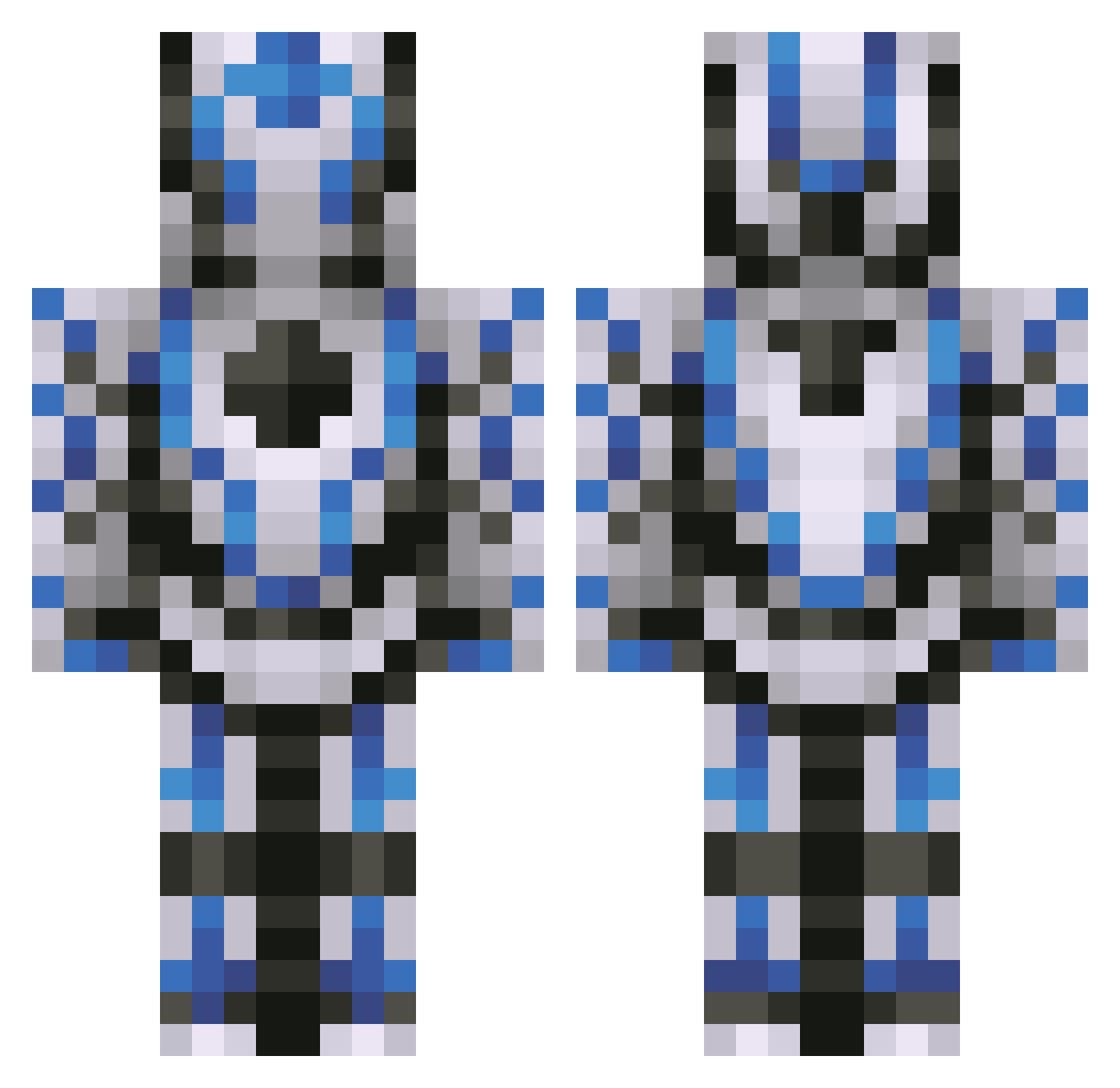 mynamejeff_5168 Minecraft skin, front and back view