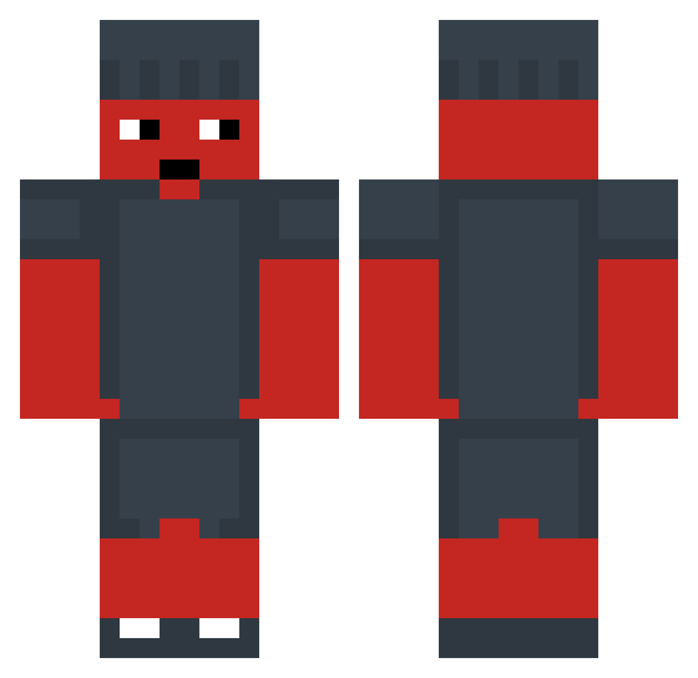 Wenca_ Minecraft skin, front and back view