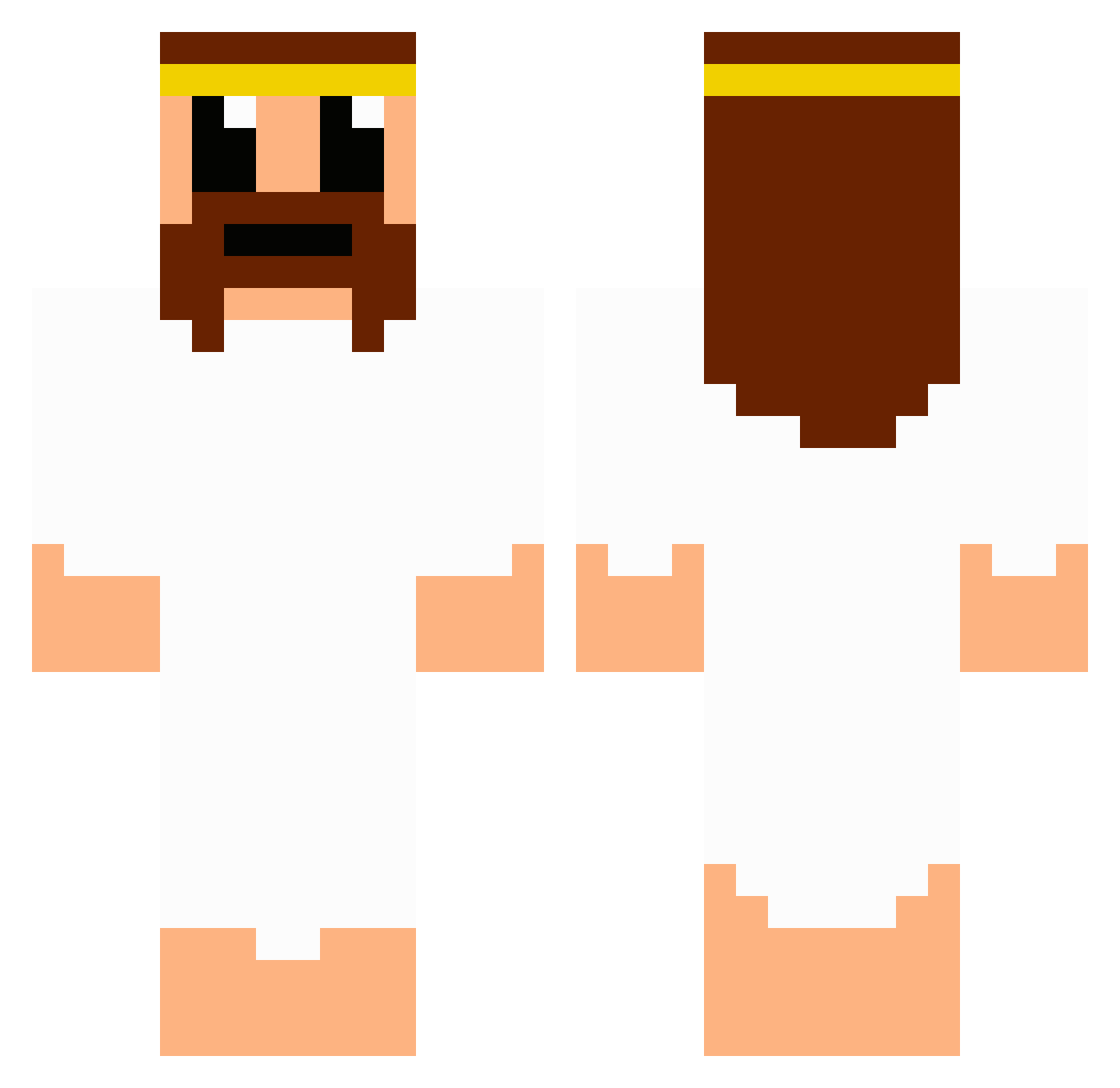 FritzDaGoat Minecraft skin, front and back view