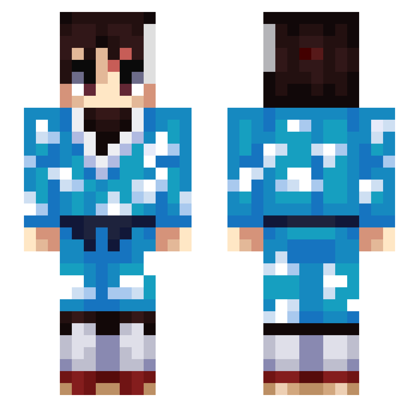 nacho_rb Minecraft skin, front and back view