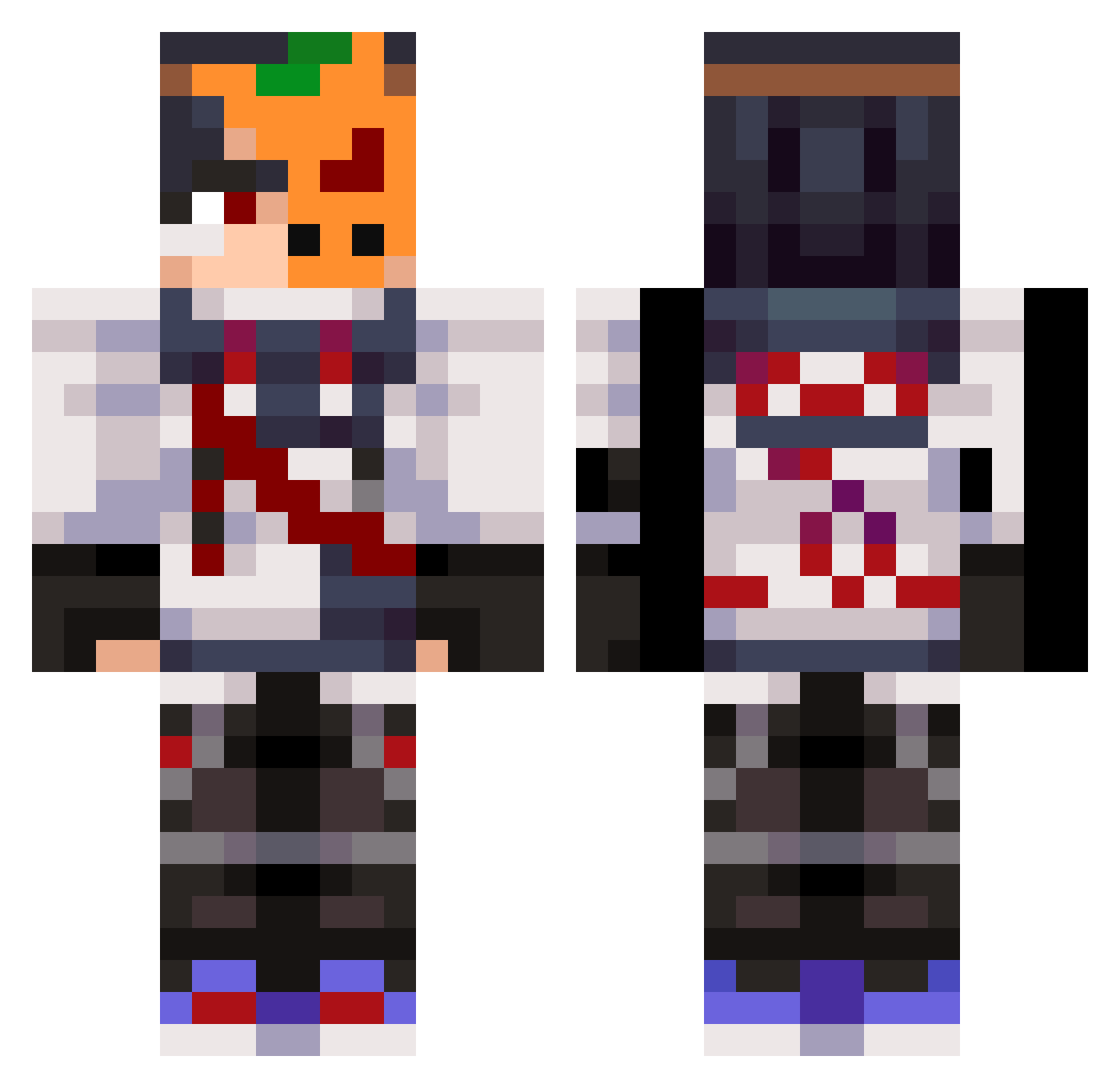 eunchan_zzang Minecraft skin, front and back view