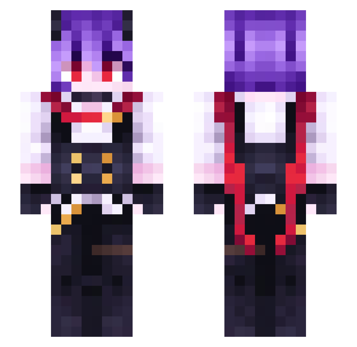 World_Domination Minecraft skin, front and back view