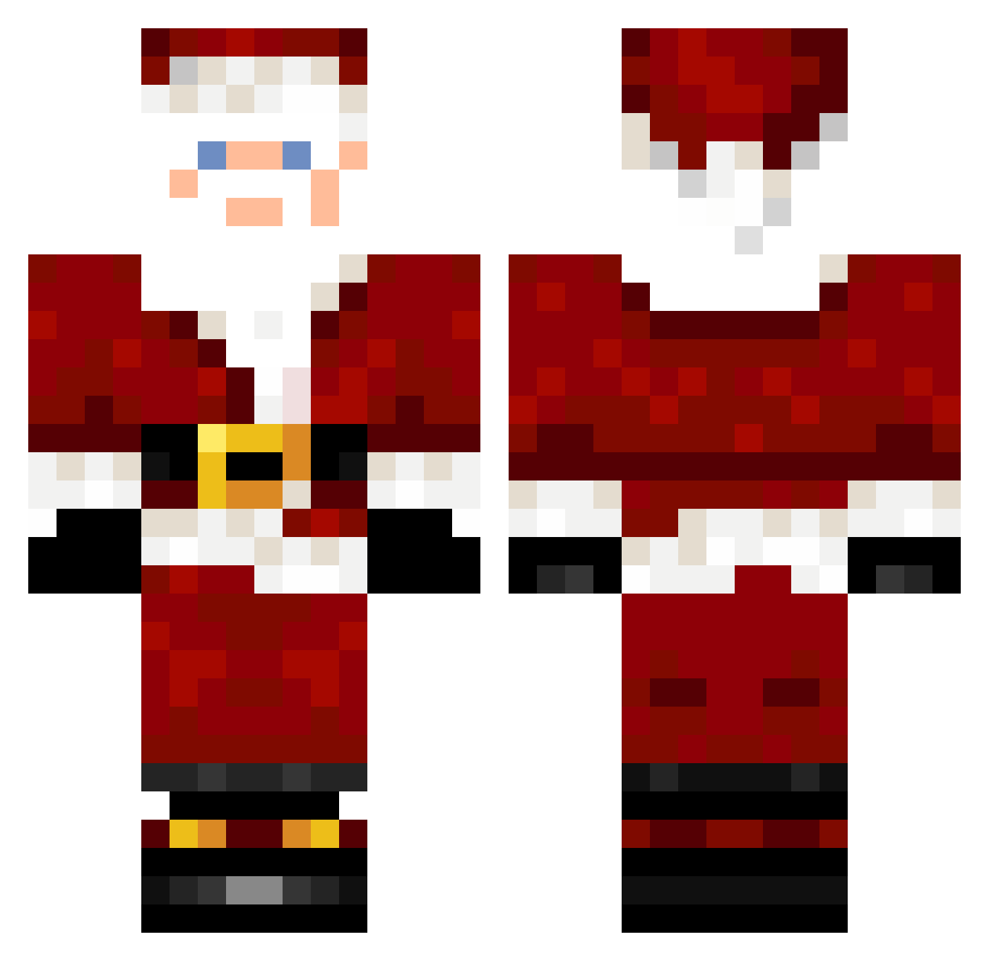 Banu1337 Minecraft skin, front and back view