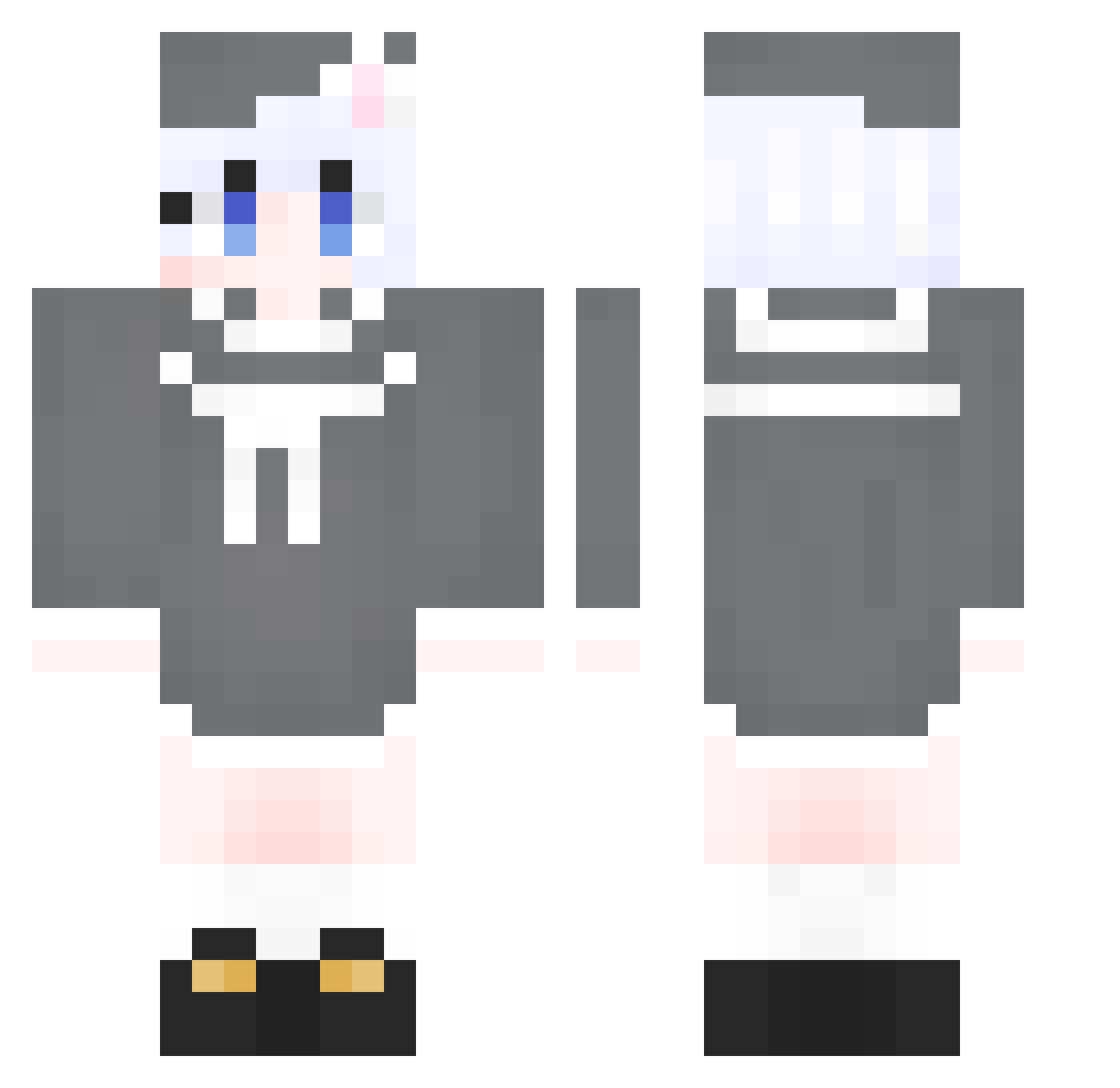 rlarjs Minecraft skin, front and back view