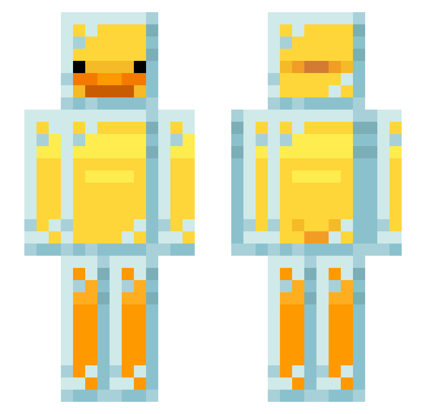 MrMarci11 Minecraft skin, front and back view