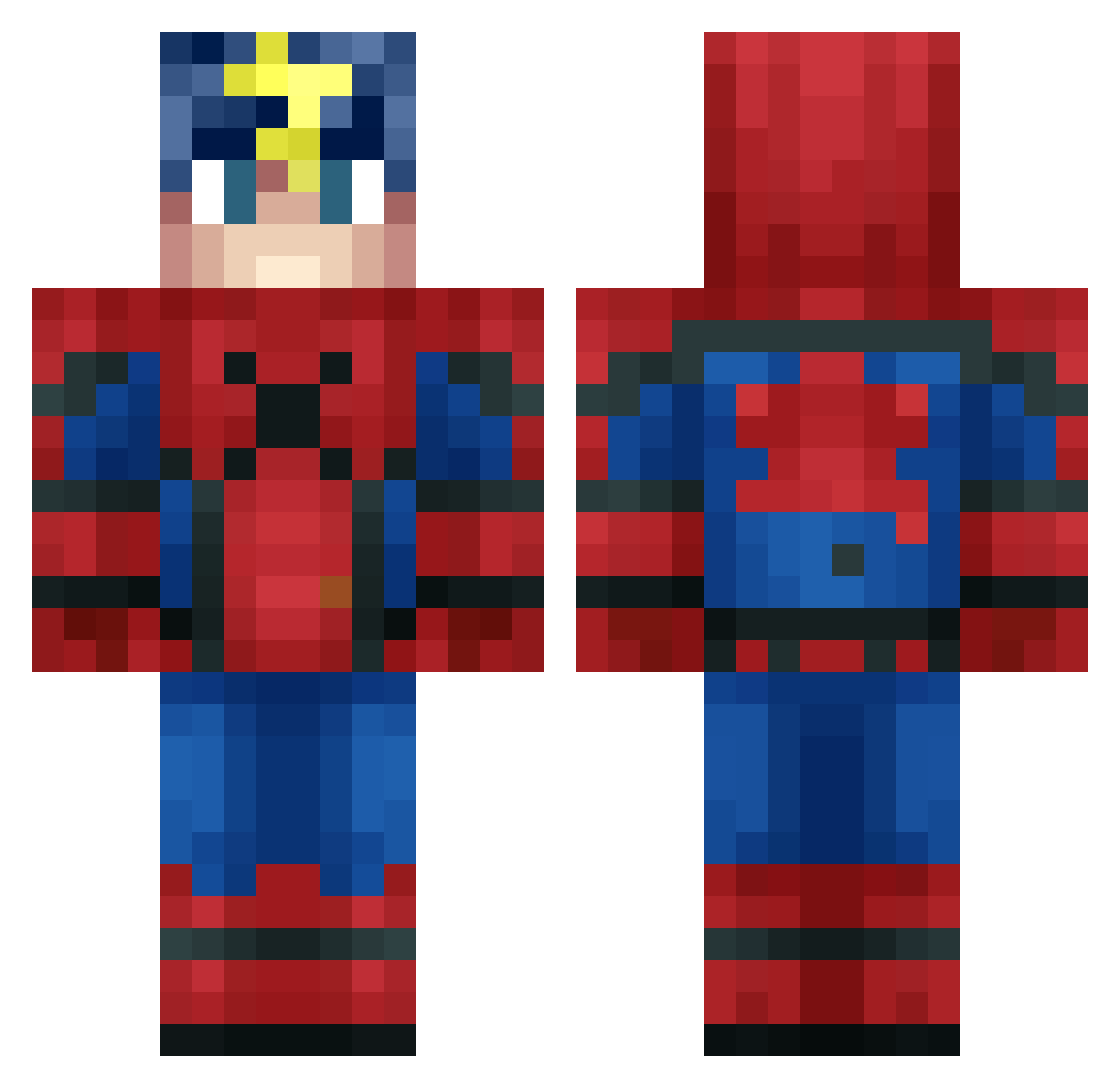 TheEkuvilgo Minecraft skin, front and back view