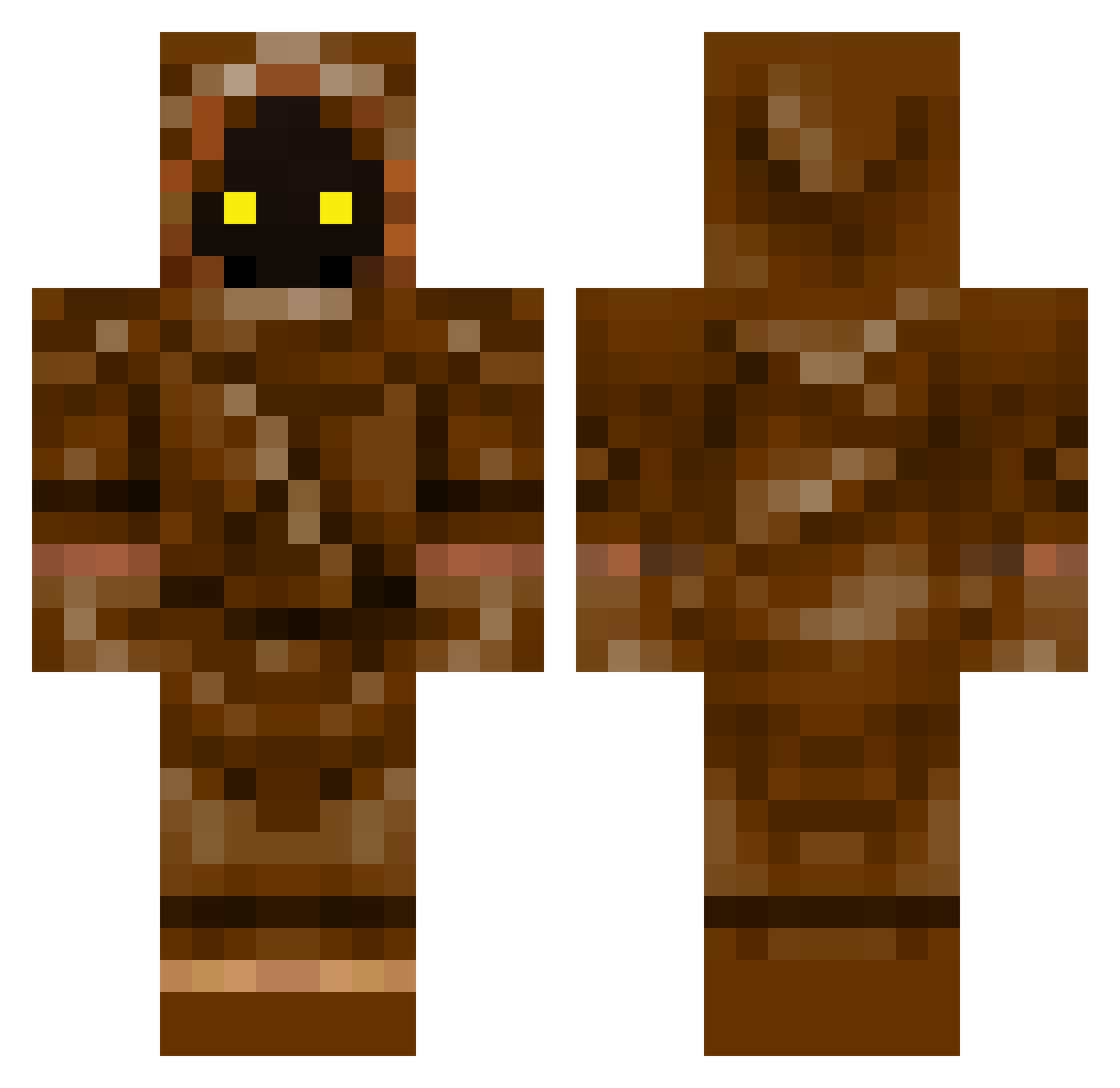 _killer_00 Minecraft skin, front and back view