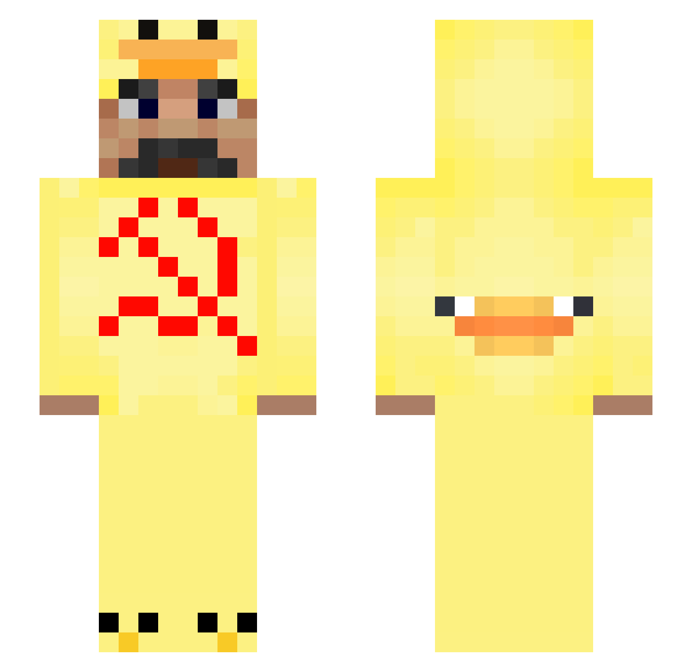 dlm_786 Minecraft skin, front and back view