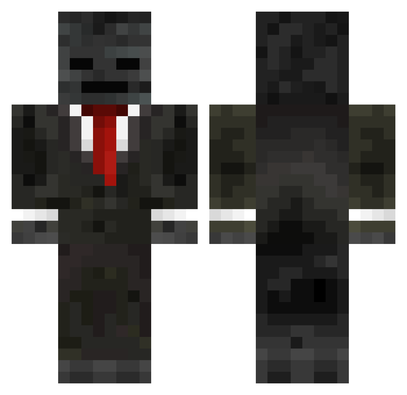 SubBlyeBahemothz Minecraft skin, front and back view