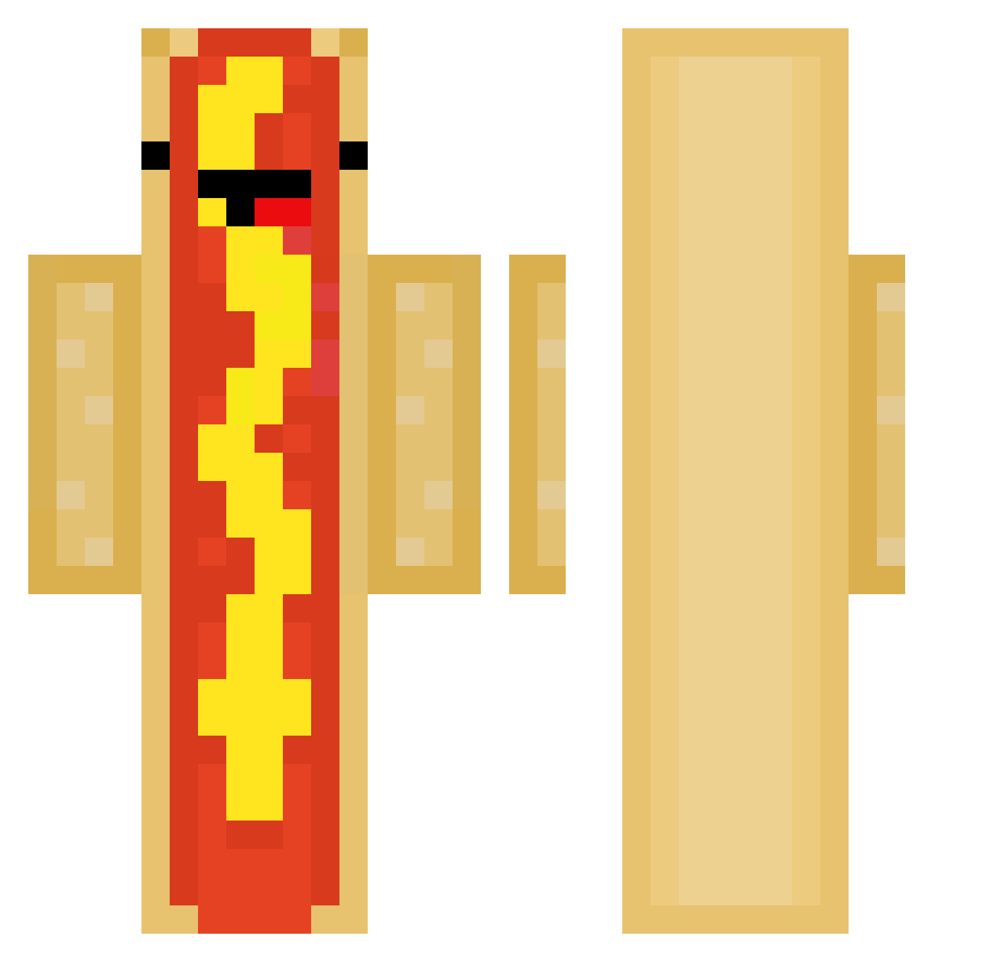 herdsman Minecraft skin, front and back view