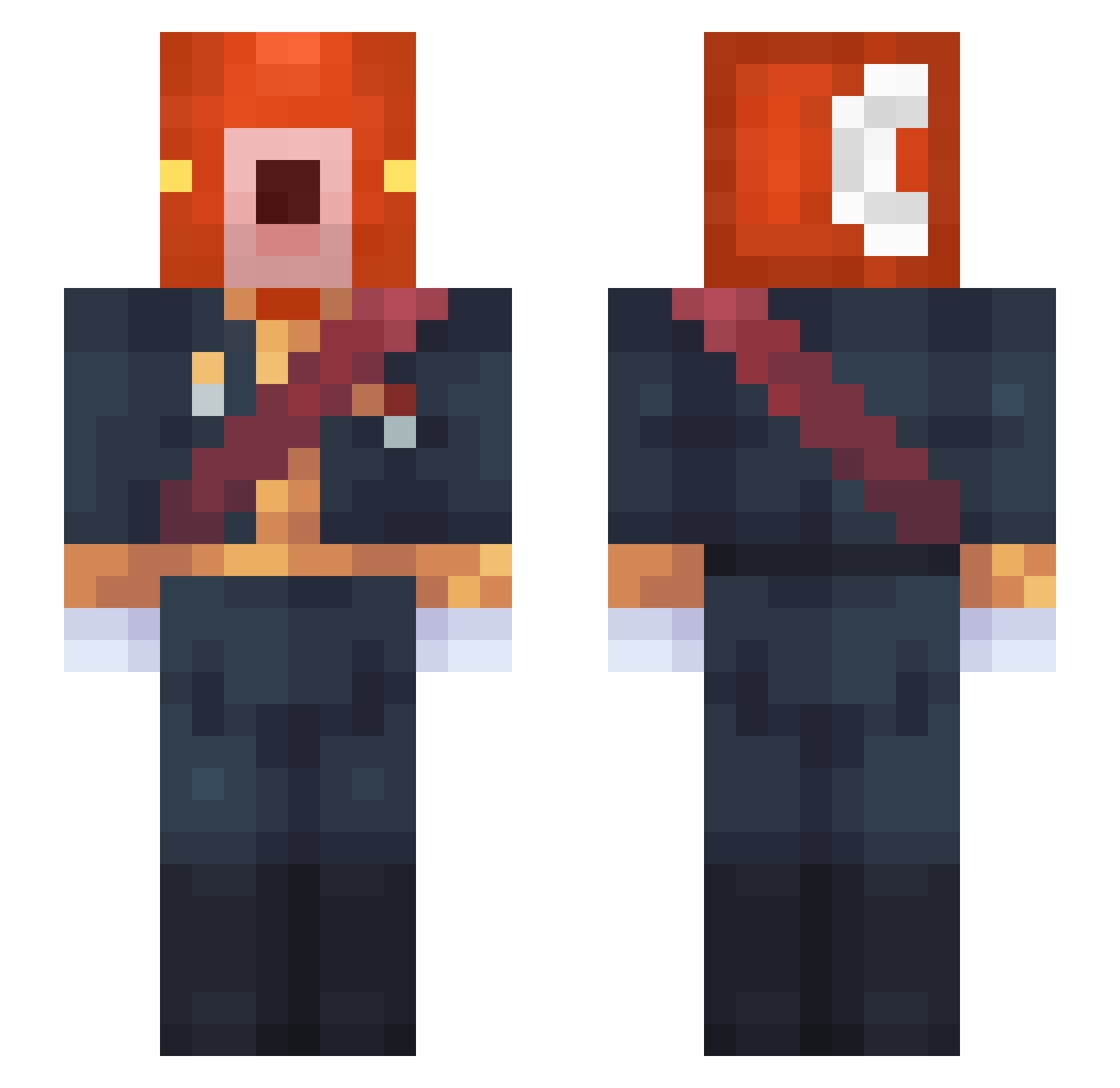 BENIZ_QUARF Minecraft skin, front and back view