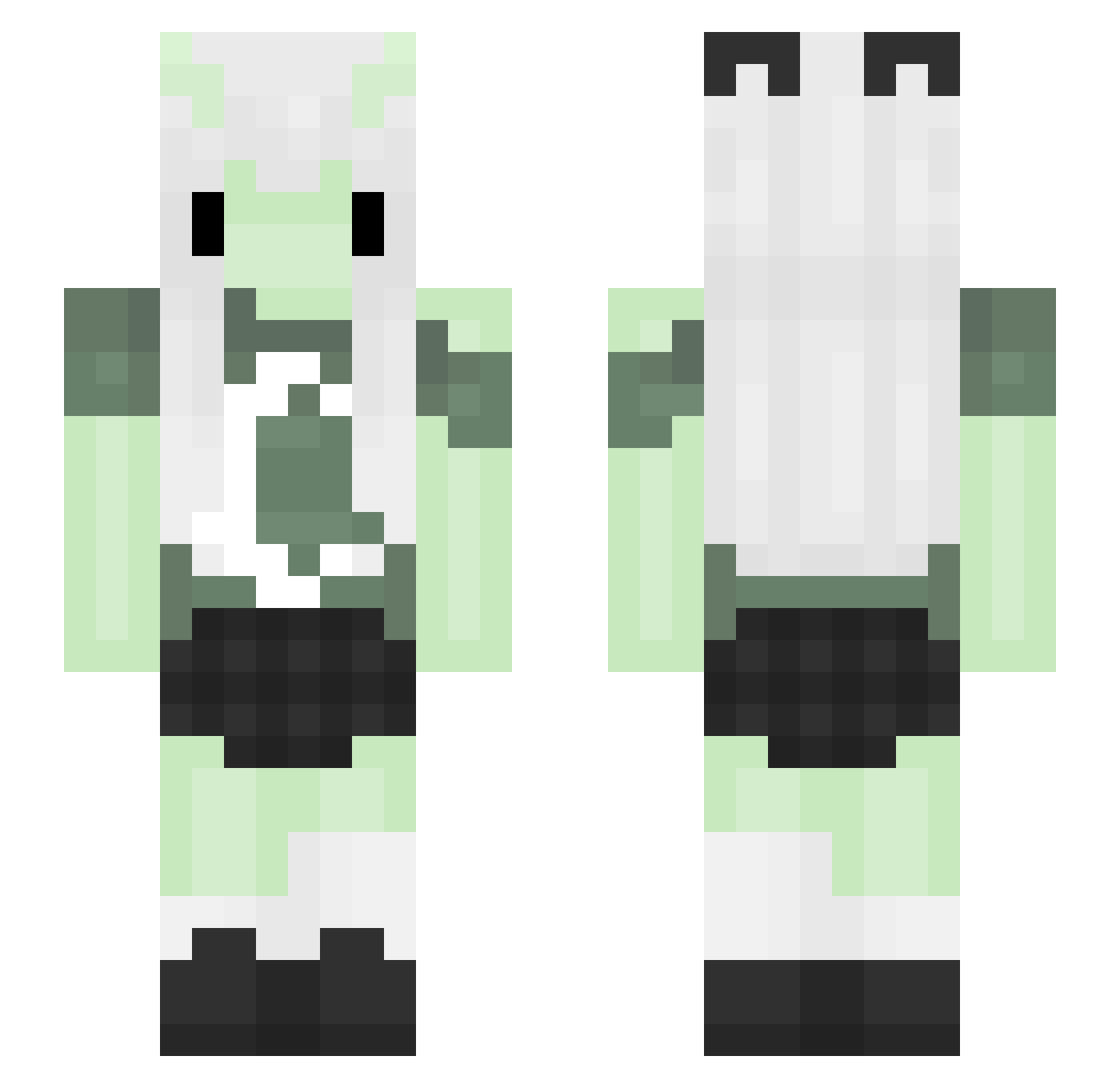 4kjewels Minecraft skin, front and back view