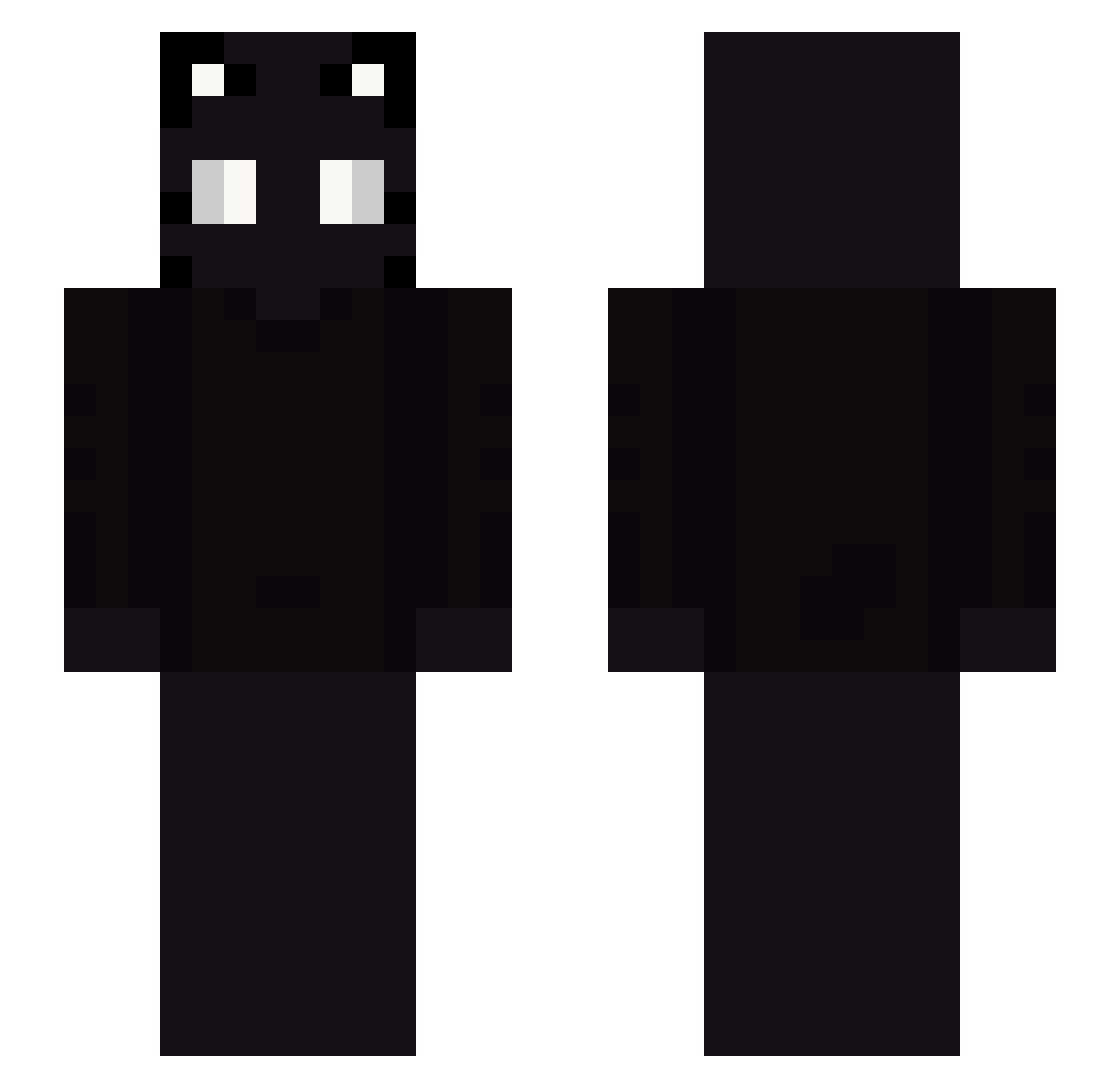 umcioo Minecraft skin, front and back view
