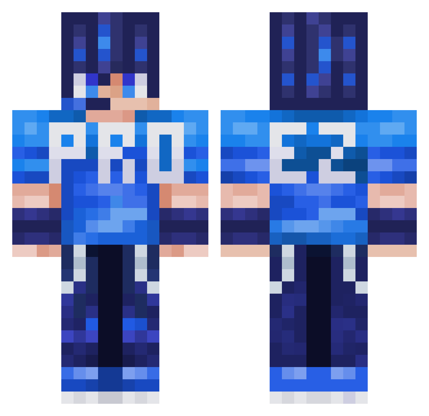 Gonza0509 Minecraft skin, front and back view