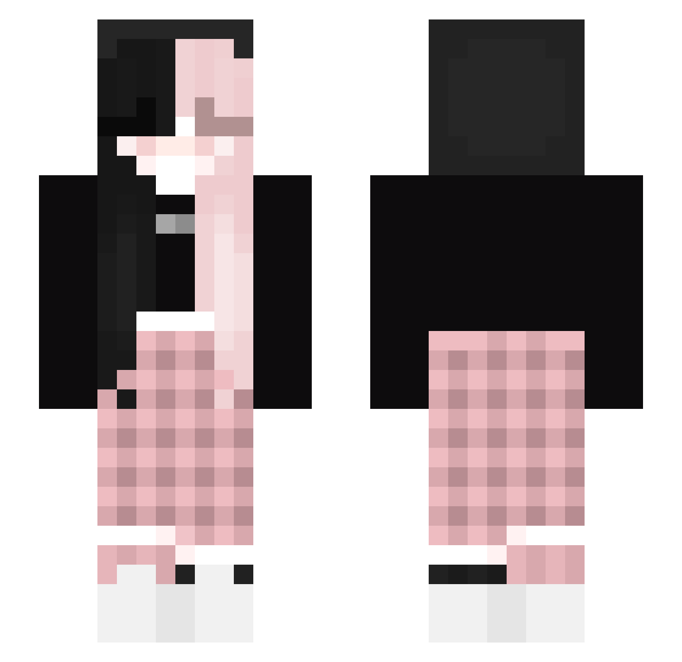synX_Val Minecraft skin, front and back view