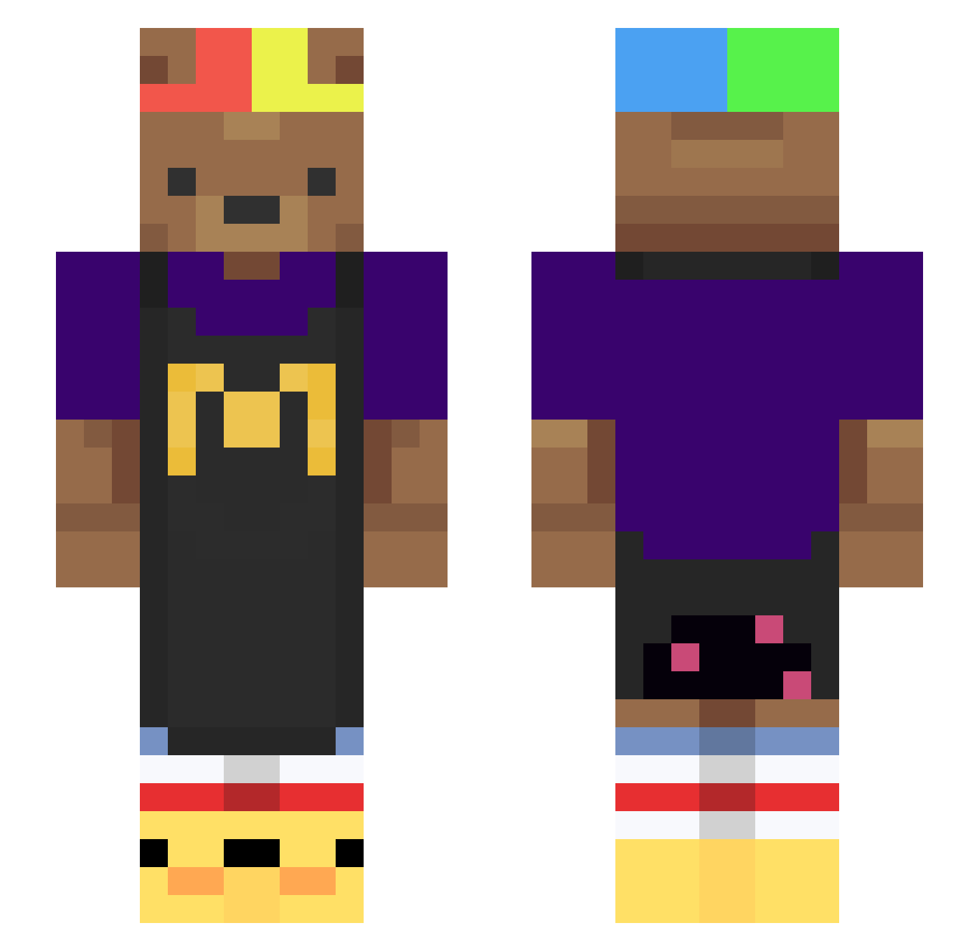 MrLabokany Minecraft skin, front and back view