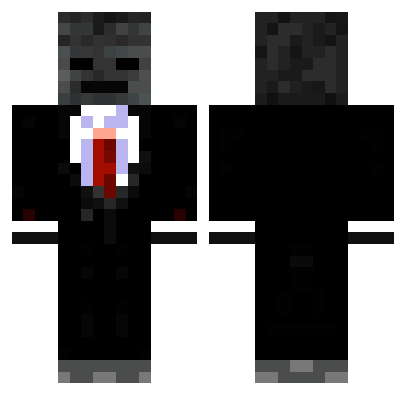 DeagleStyle Minecraft skin, front and back view