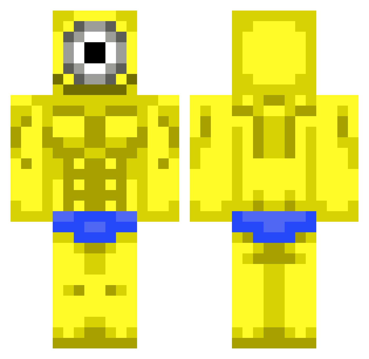 cuteschoolboy Minecraft skin, front and back view