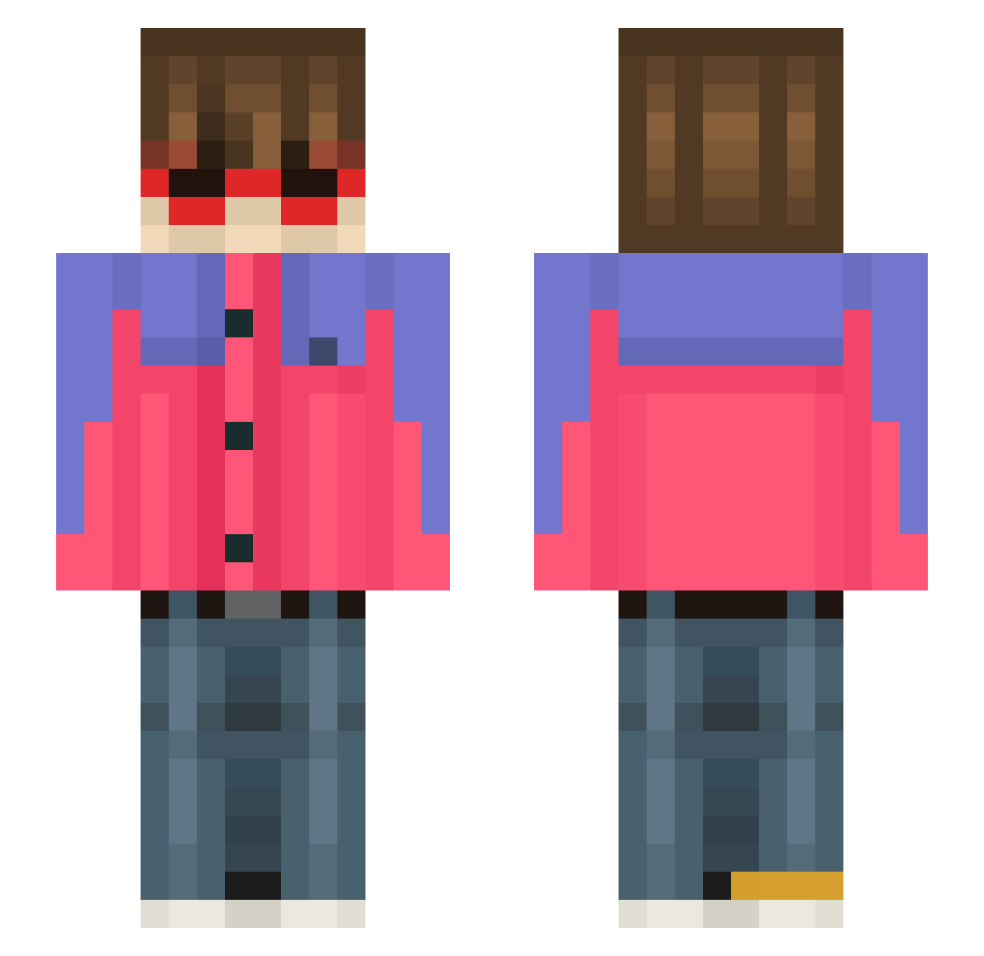 choto22 Minecraft skin, front and back view