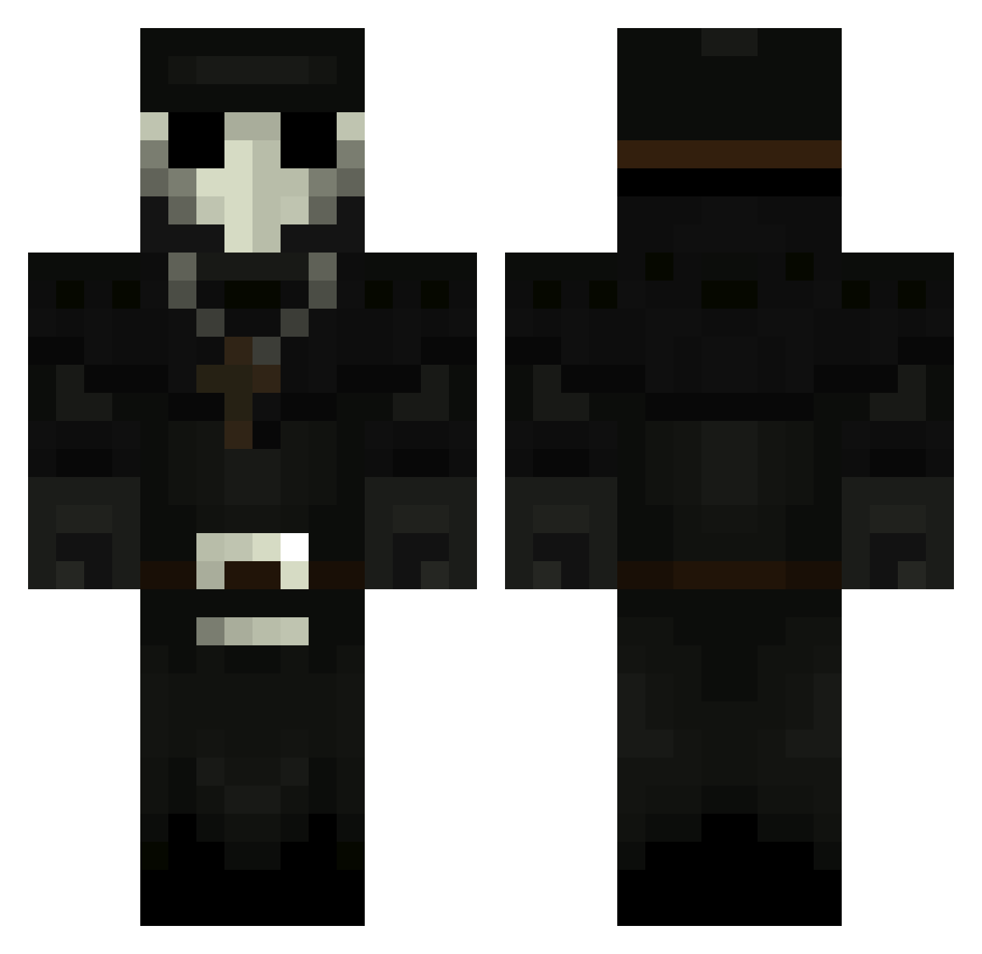 Dealeted_User Minecraft skin, front and back view