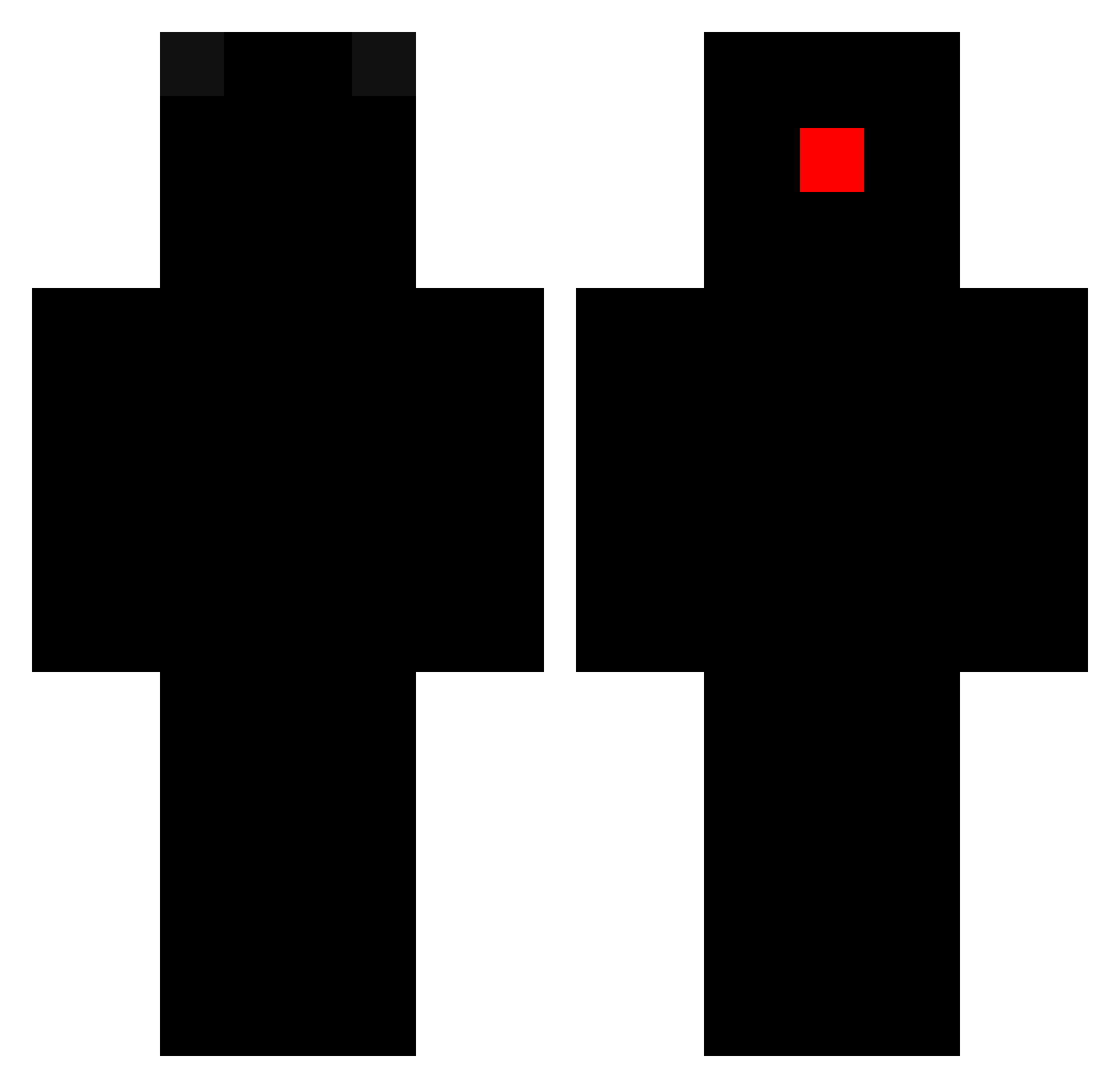 S1l3ntSt0rm38 Minecraft skin, front and back view