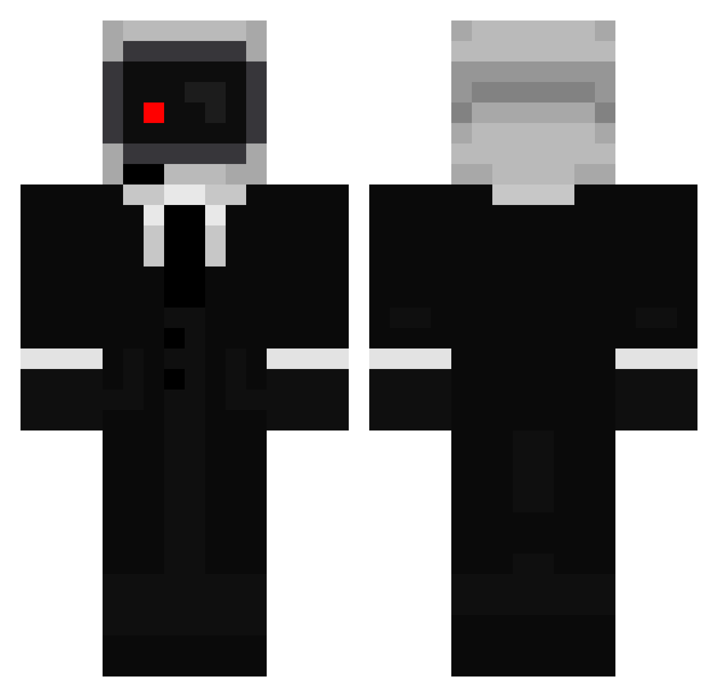 Ezra0_9 Minecraft skin, front and back view