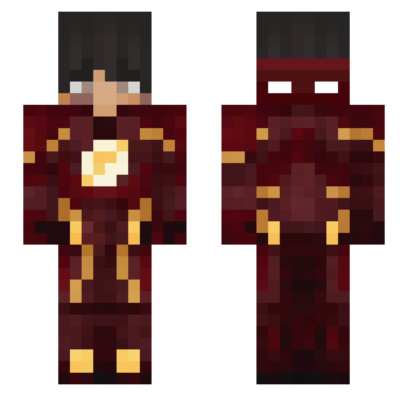 nandobp17 Minecraft skin, front and back view