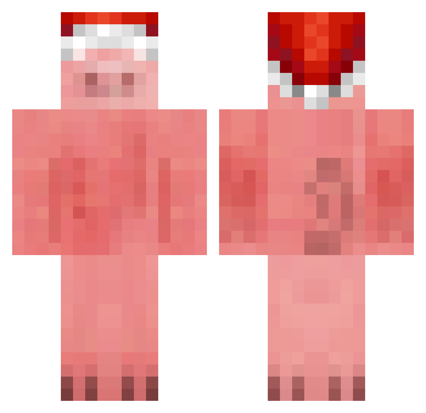 pyrdo420 Minecraft skin, front and back view