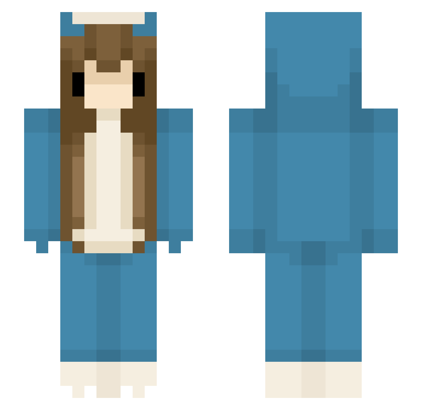 l0wk3y_mia Minecraft skin, front and back view