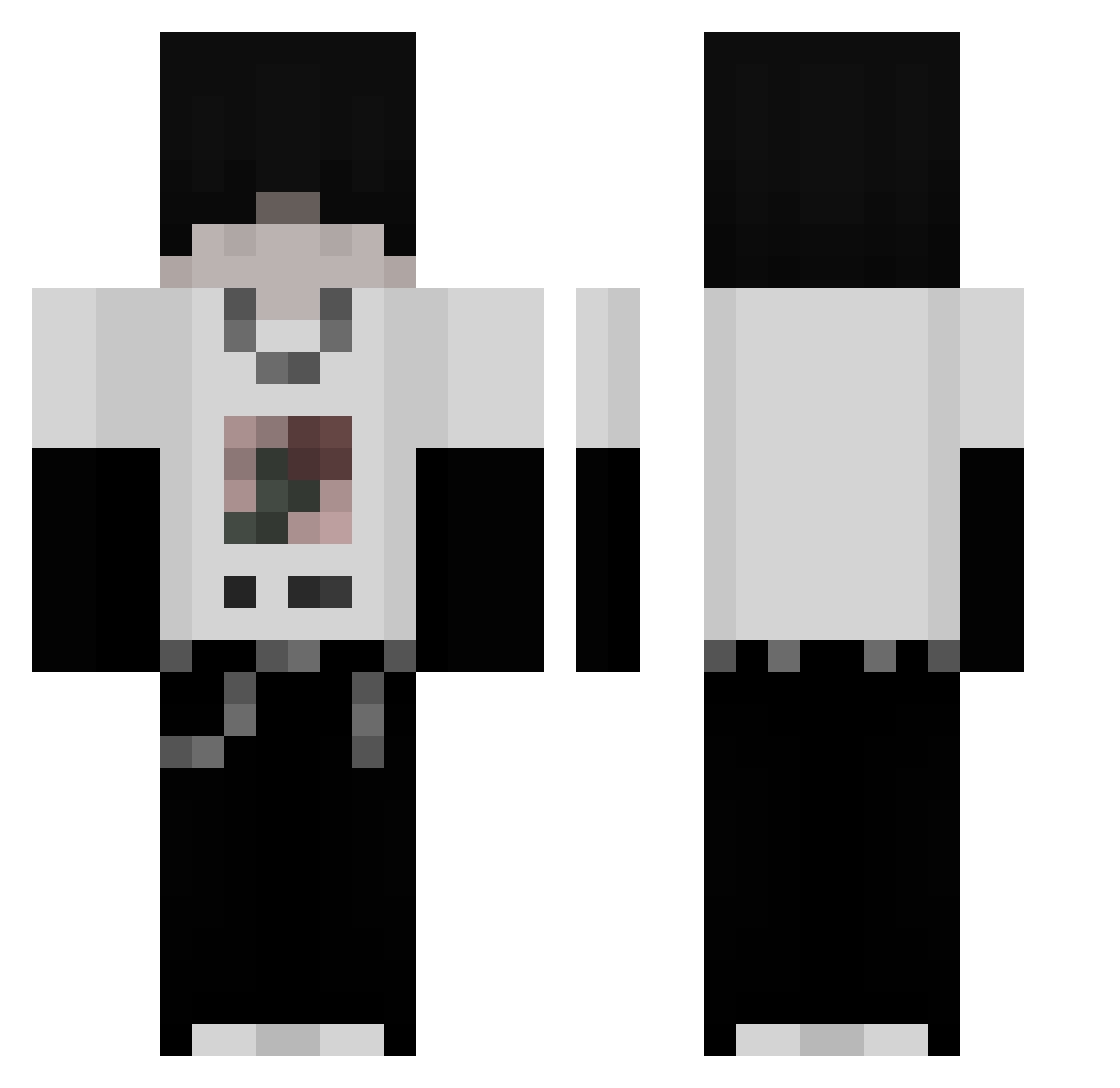 Nexwaze_ Minecraft skin, front and back view