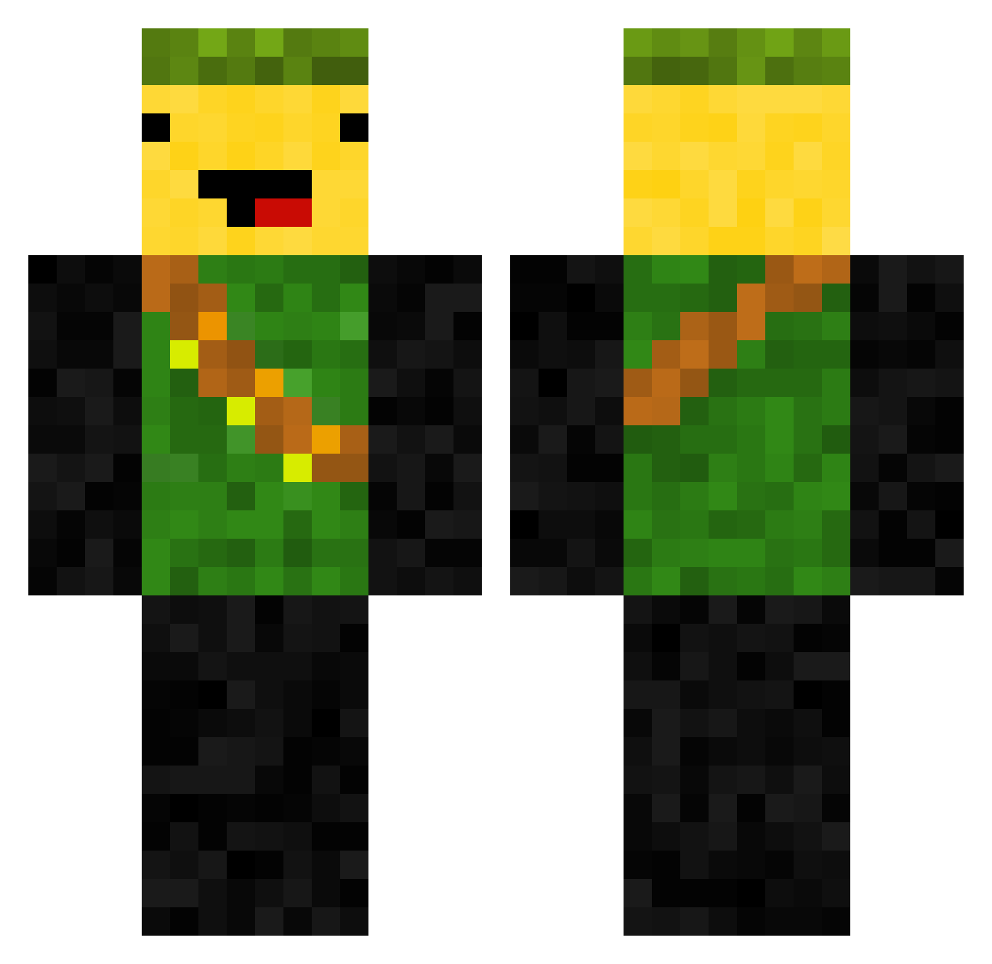 ismail_20 Minecraft skin, front and back view