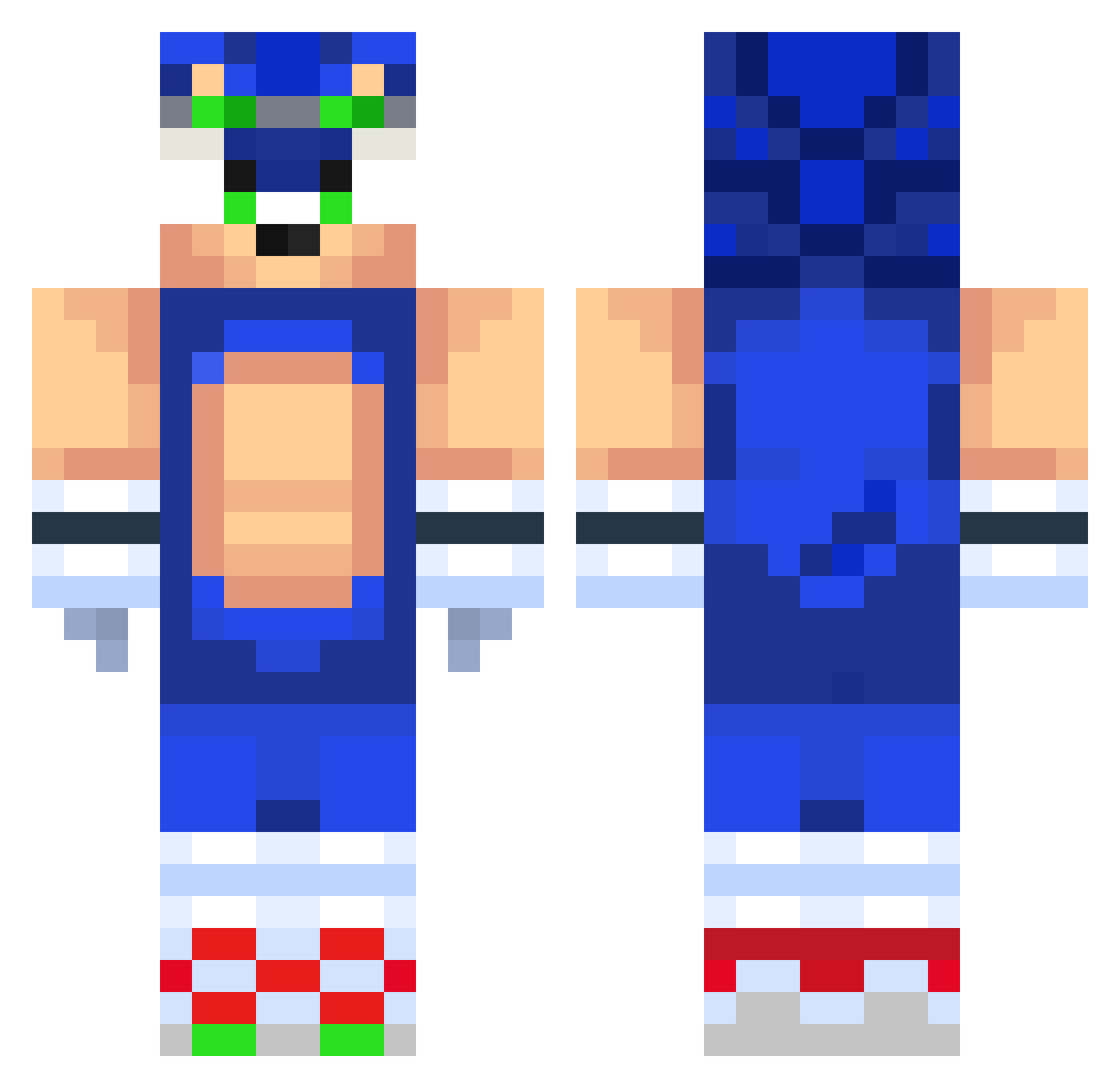 FEBIAGOAT_ Minecraft skin, front and back view